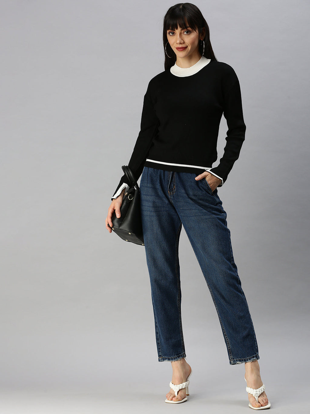 Women's Blue High-Rise Denim Jeans