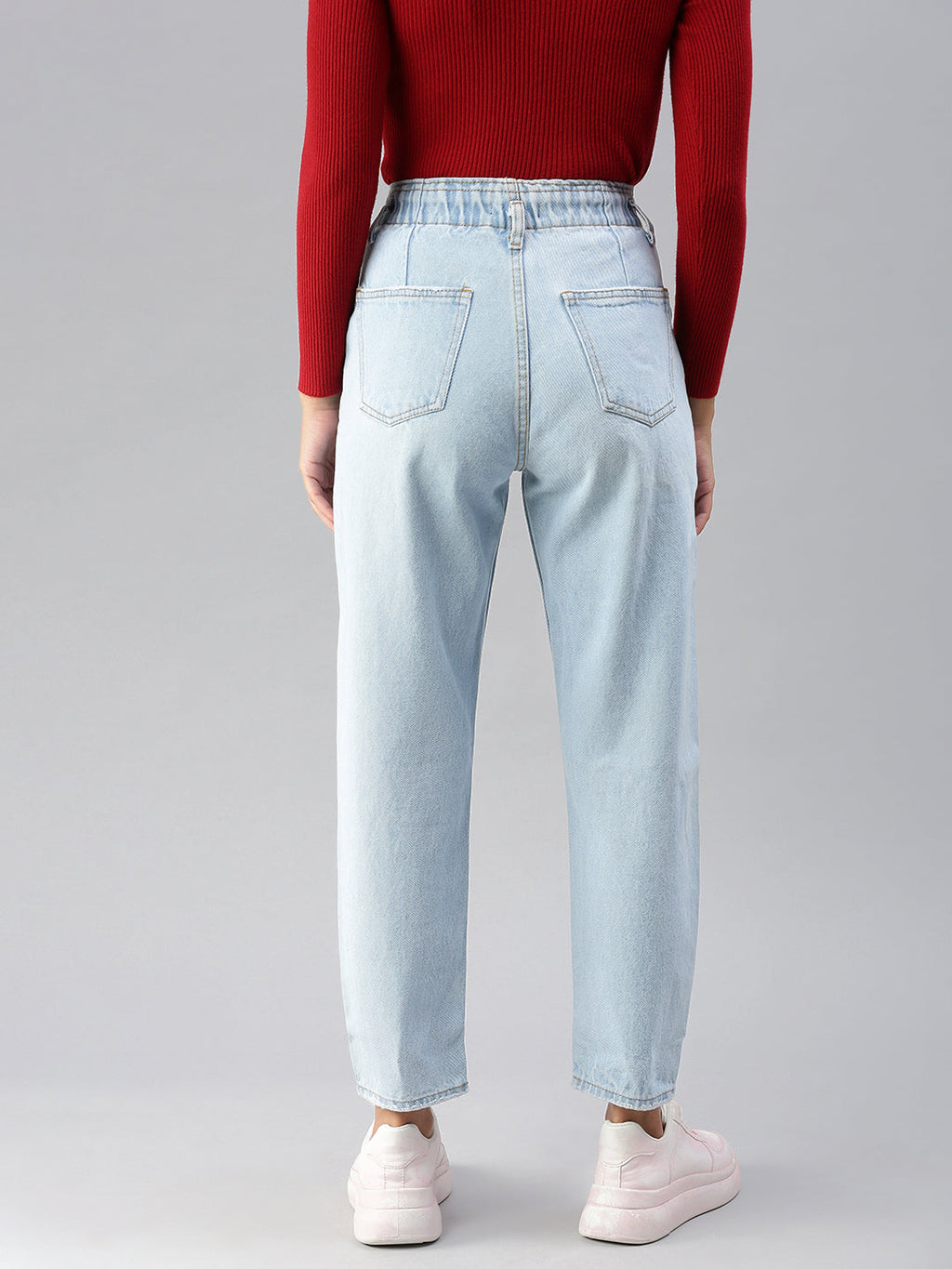 Women's Blue High-Rise Heavy Fade Jeans