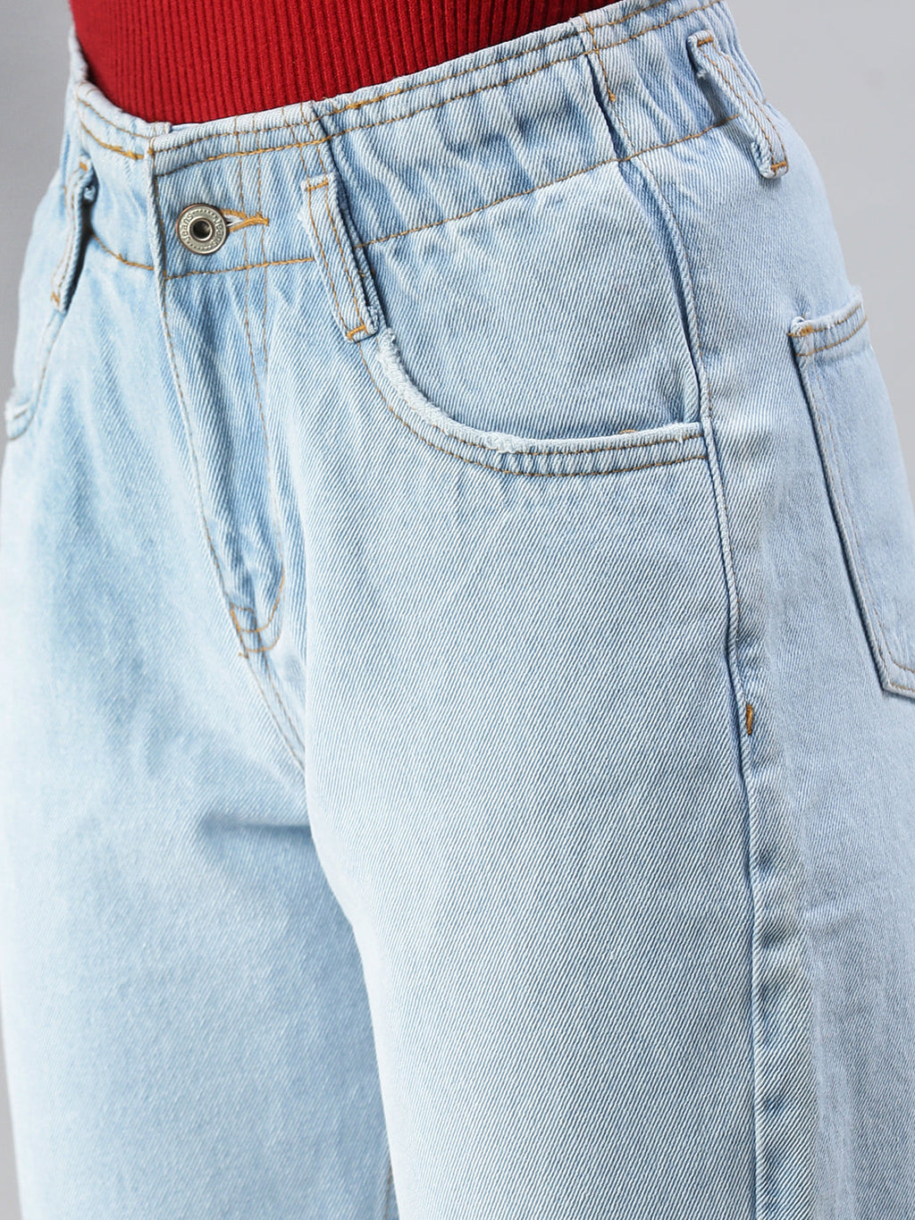 Women's Blue High-Rise Heavy Fade Jeans