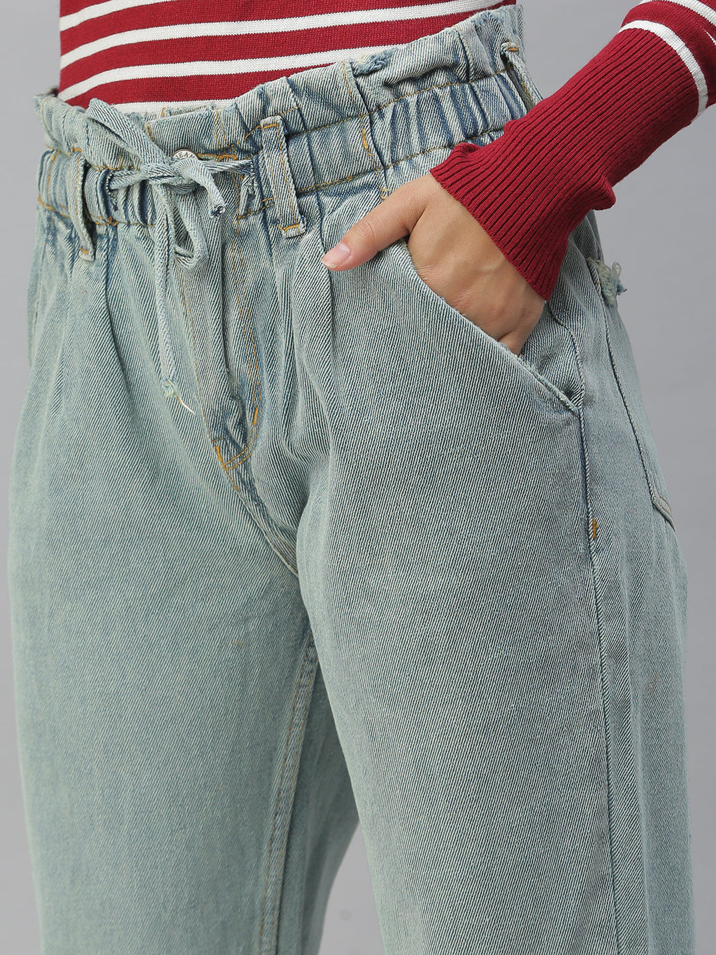 Women's Blue High-Rise Jeans