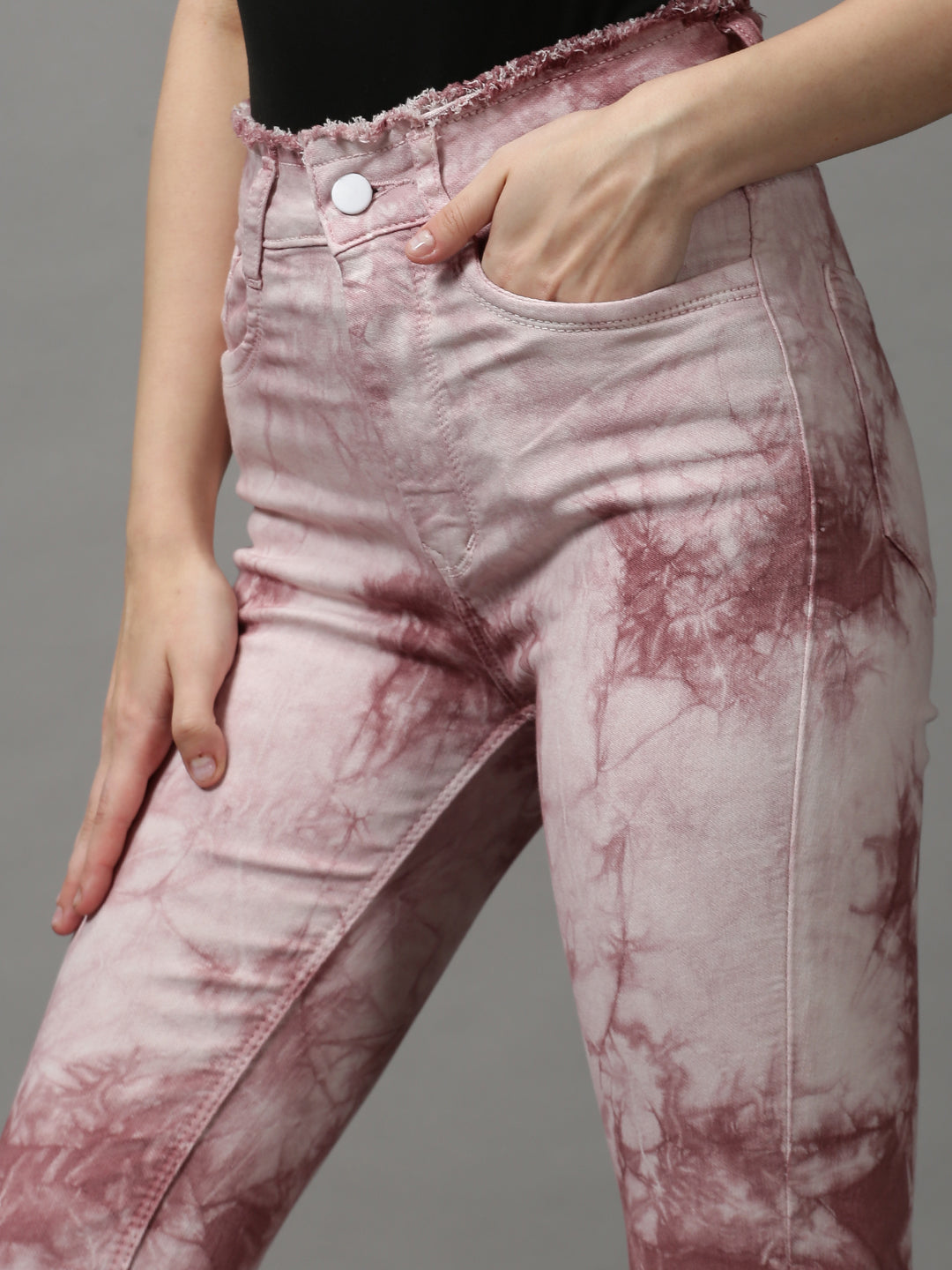 Women's Mauve Bootcut Stretchable Denim Jeans