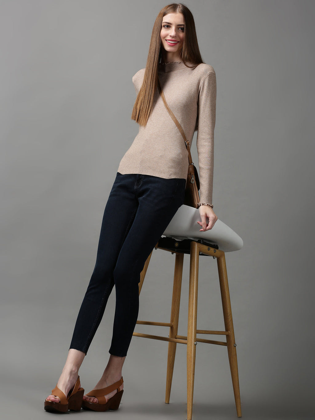 Women's Navy Blue Skinny Fit Stretchable Denim Jeans