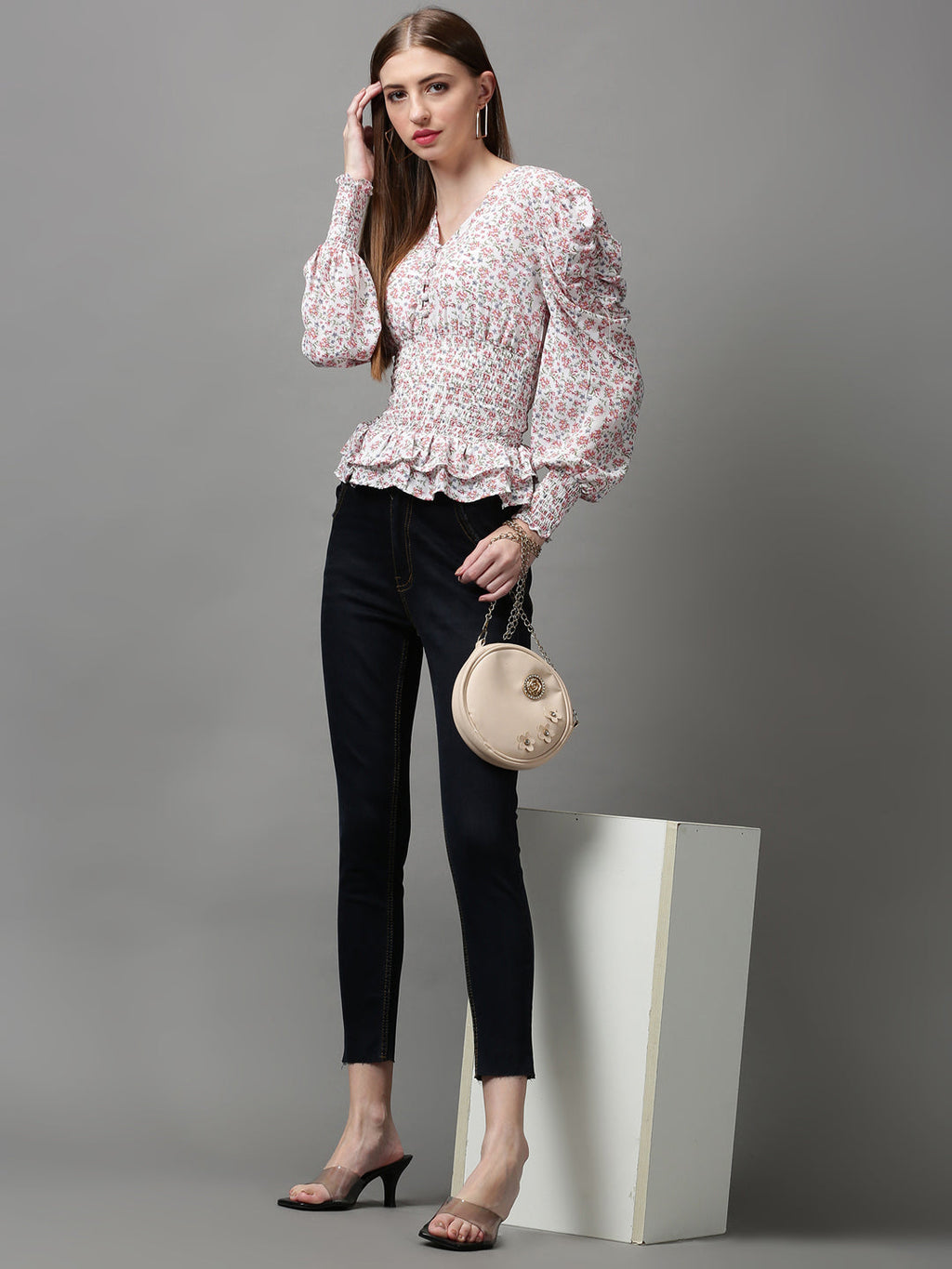 Women's Navy Blue Skinny Fit Stretchable Denim Jeans