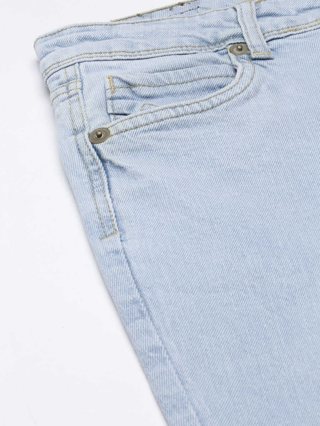 Women's Blue Clean Look Mid-Rise Bootcut Jeans