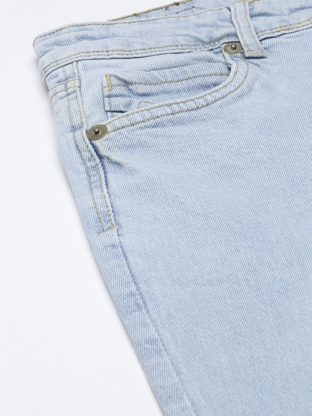 Women's Blue Clean Look Mid-Rise Bootcut Jeans