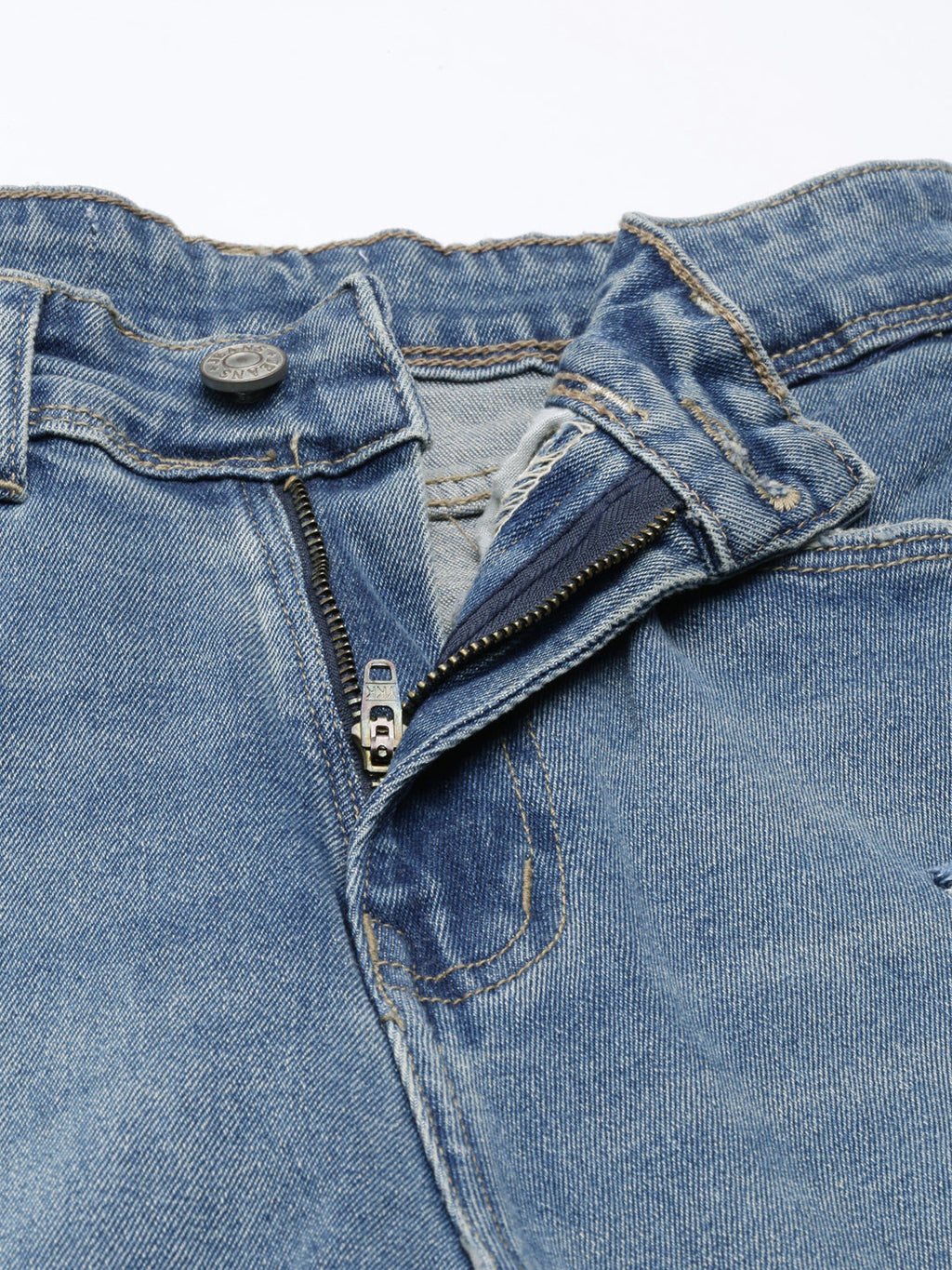 Women's Blue Solid Bootcut Denim Jeans