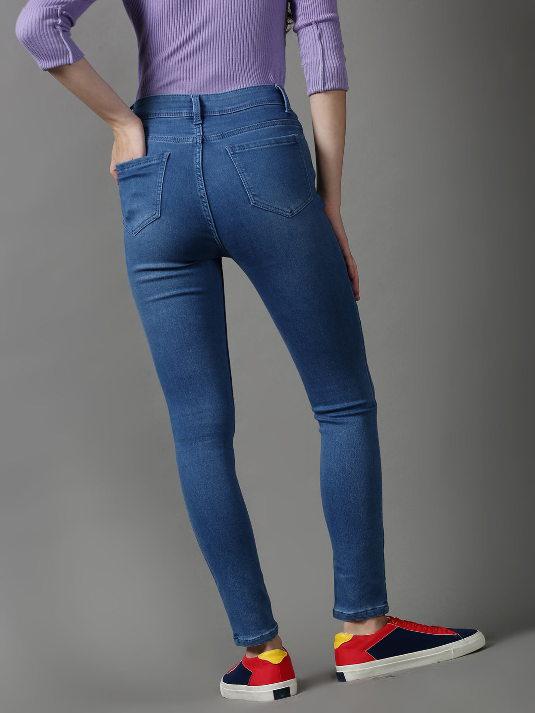 Women's Blue Skinny Fit Stretchable Denim Jeans