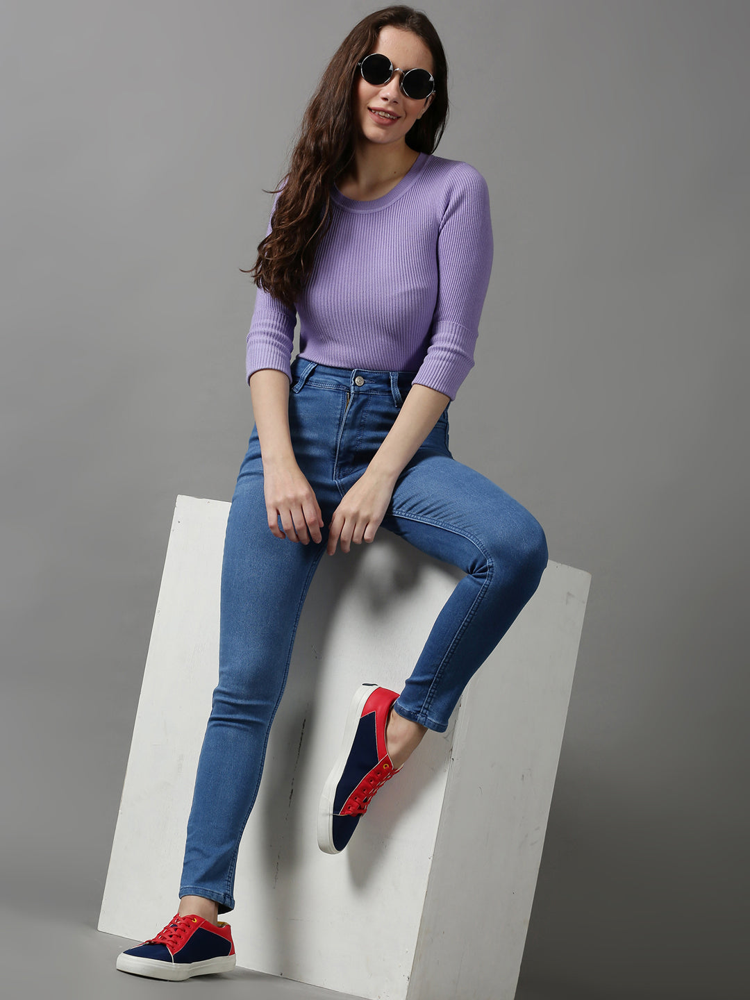 Women's Blue Skinny Fit Stretchable Denim Jeans