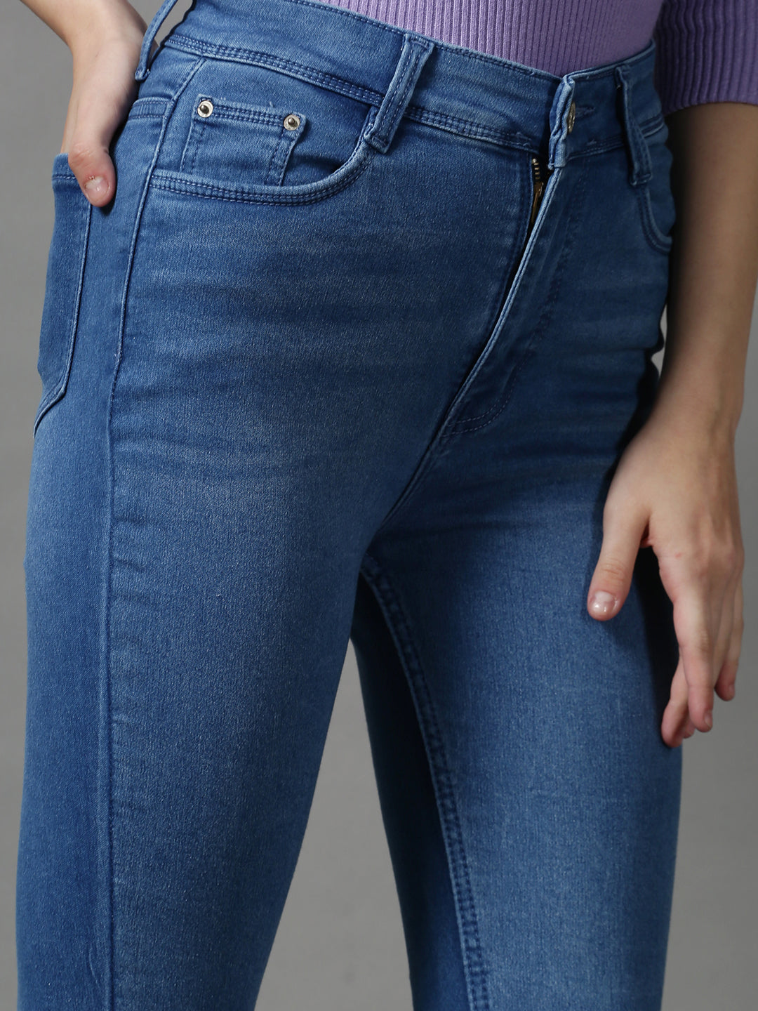 Women's Blue Skinny Fit Stretchable Denim Jeans