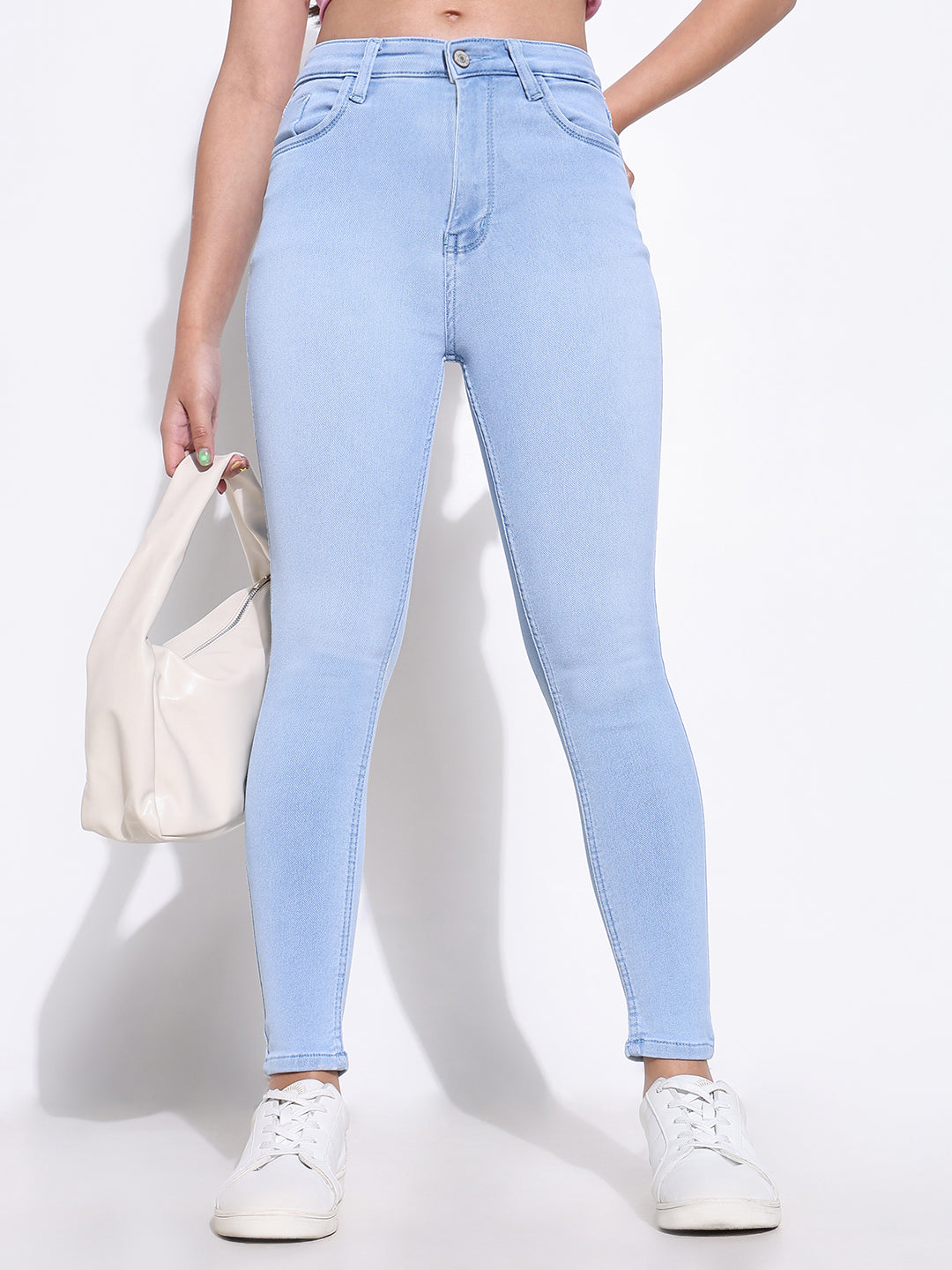Women's Blue Skinny Fit Stretchable Denim Jeans