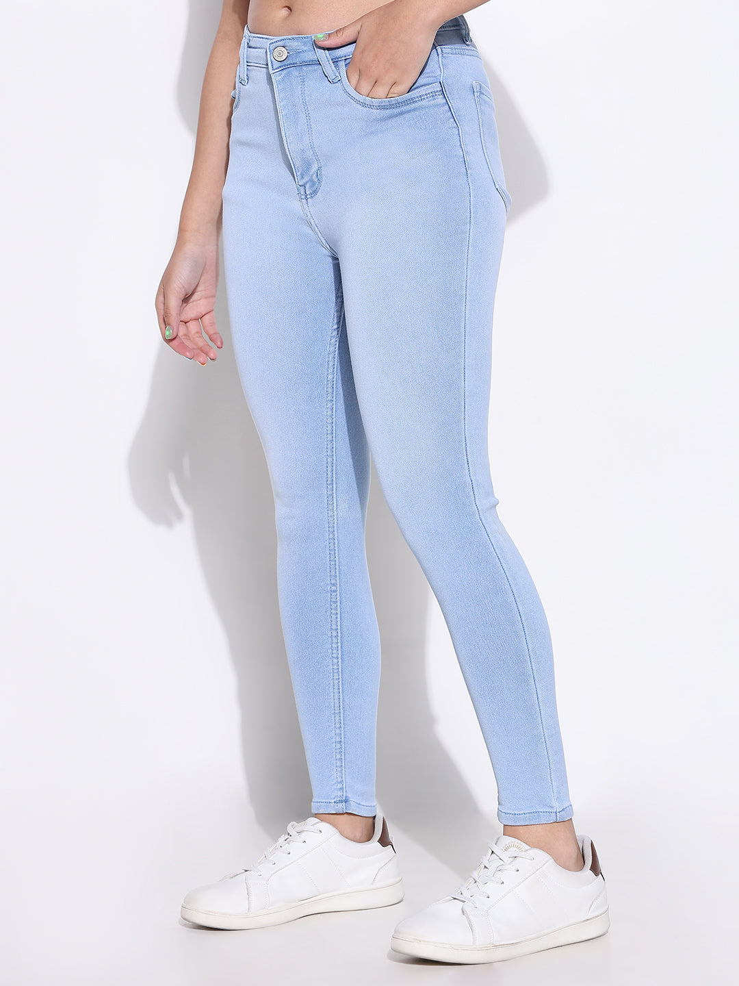 Women's Blue Skinny Fit Stretchable Denim Jeans