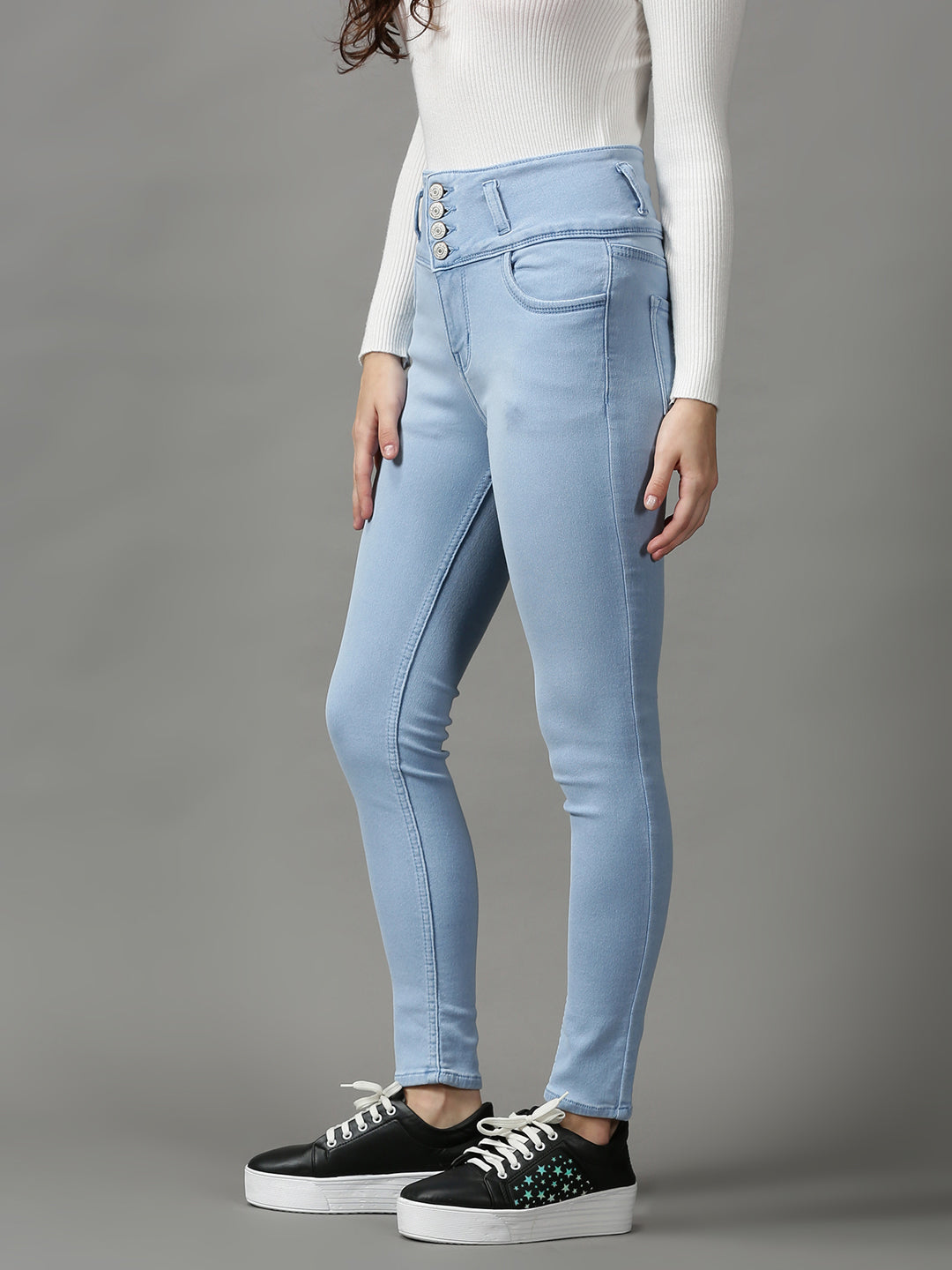 Women's Blue Skinny Fit Stretchable Denim Jeans