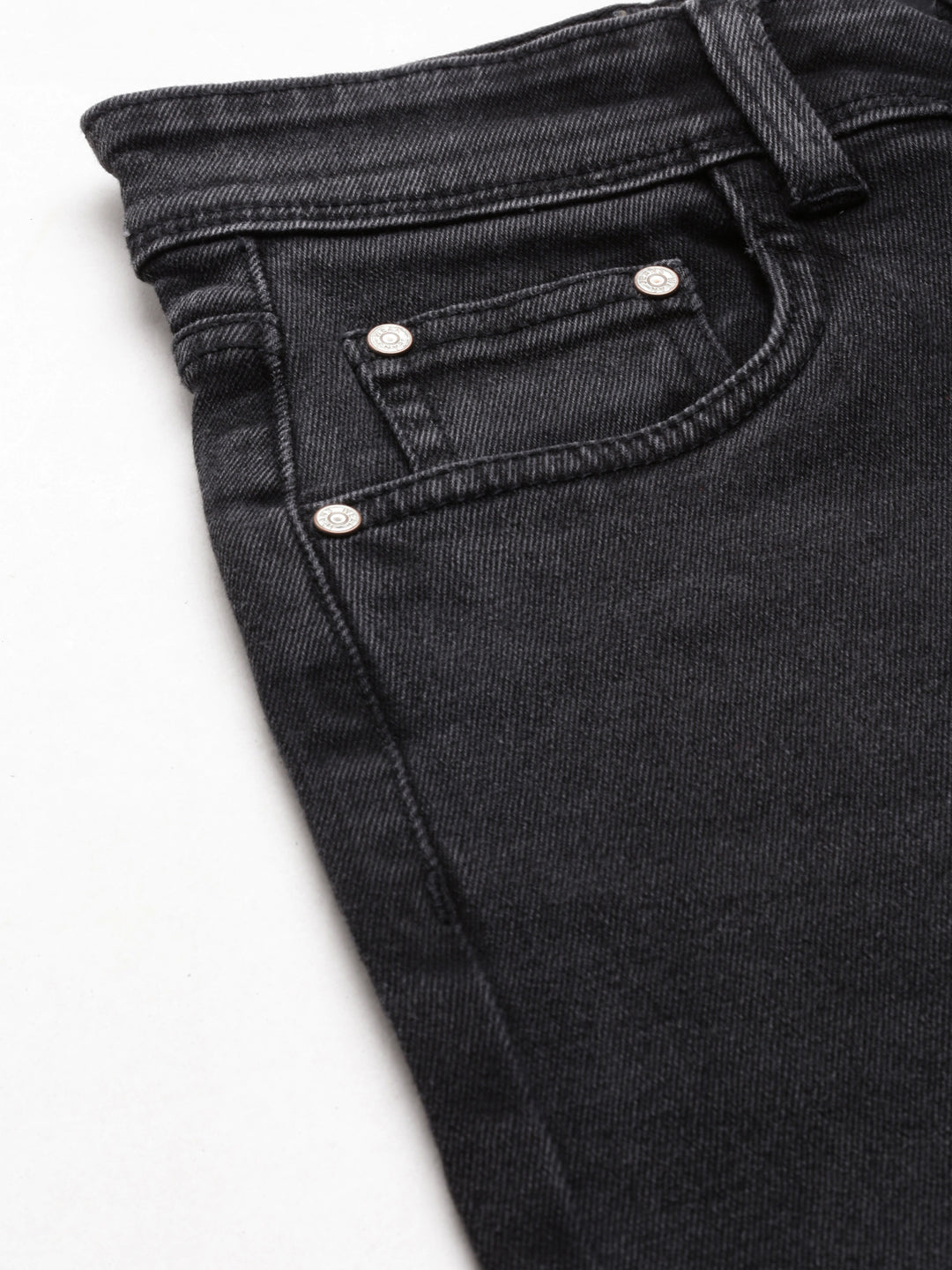 Women's Black Light Fade High-Rise Denim Jeans