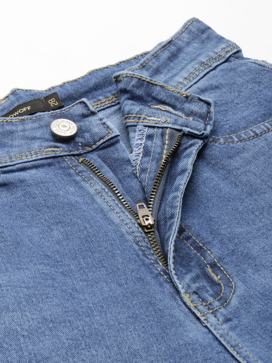 Women's Blue High-Rise Light Fade Denim Jeans