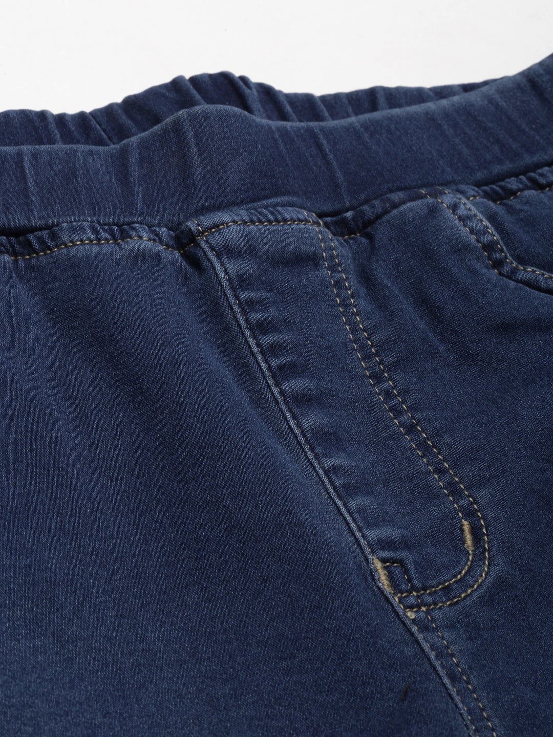 Women's Blue Mid Rise Jean Skinny Fit Clean Look Stretchable Jeans