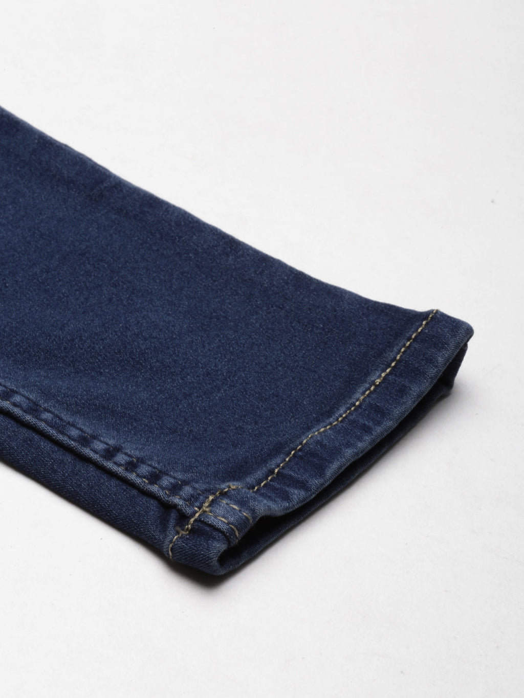 Women's Blue Mid Rise Jean Skinny Fit Clean Look Stretchable Jeans