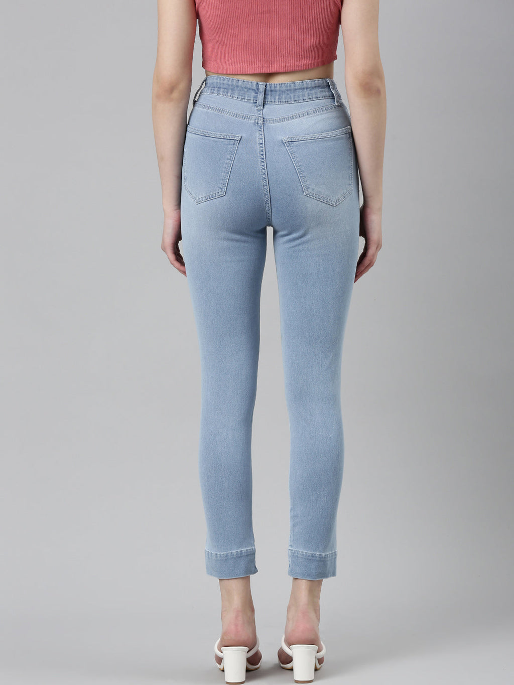 Women's Blue Jean Light Fade Denim Jeans