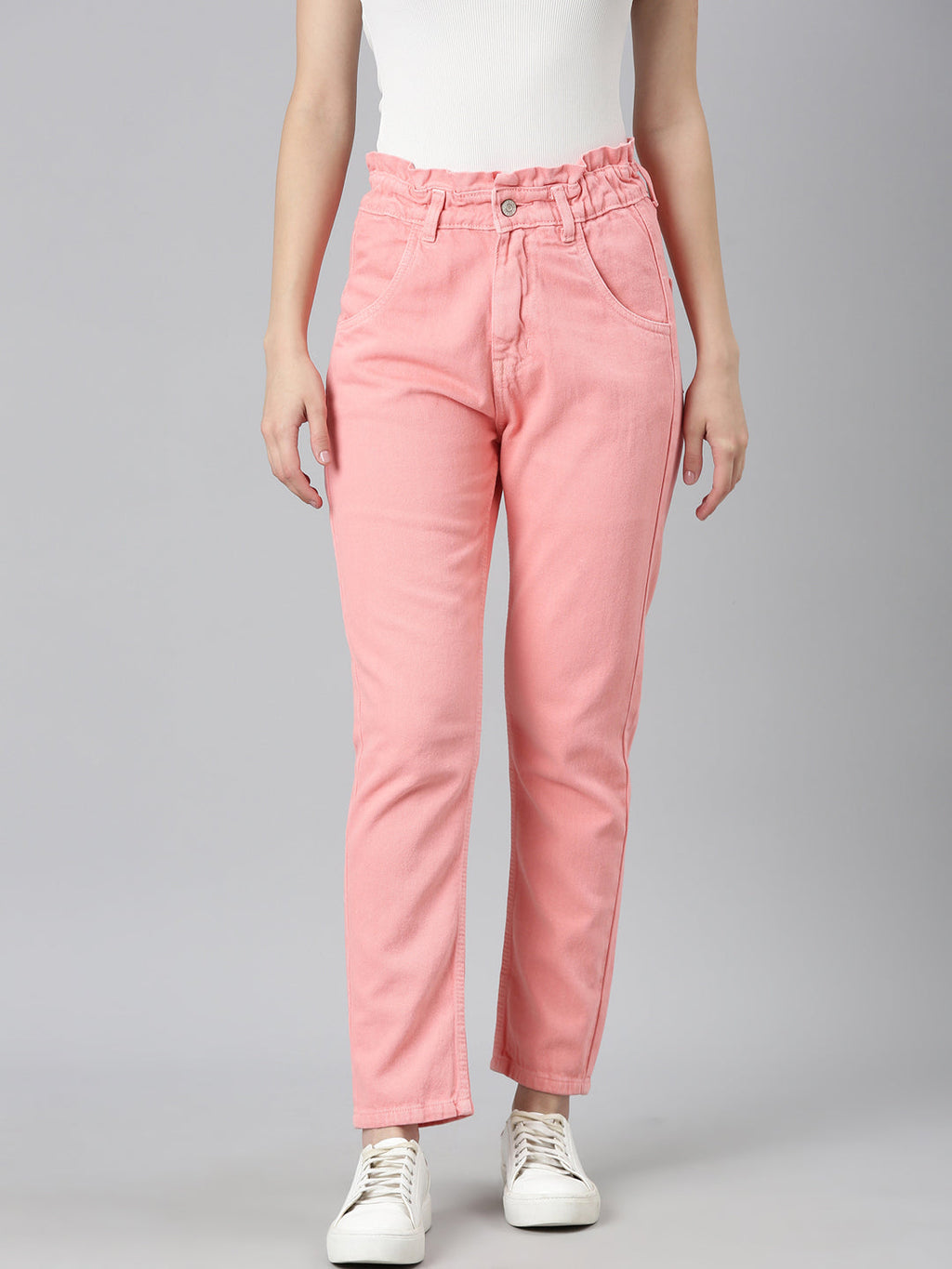 Women's Coral Cotton Regular Fit Jeans