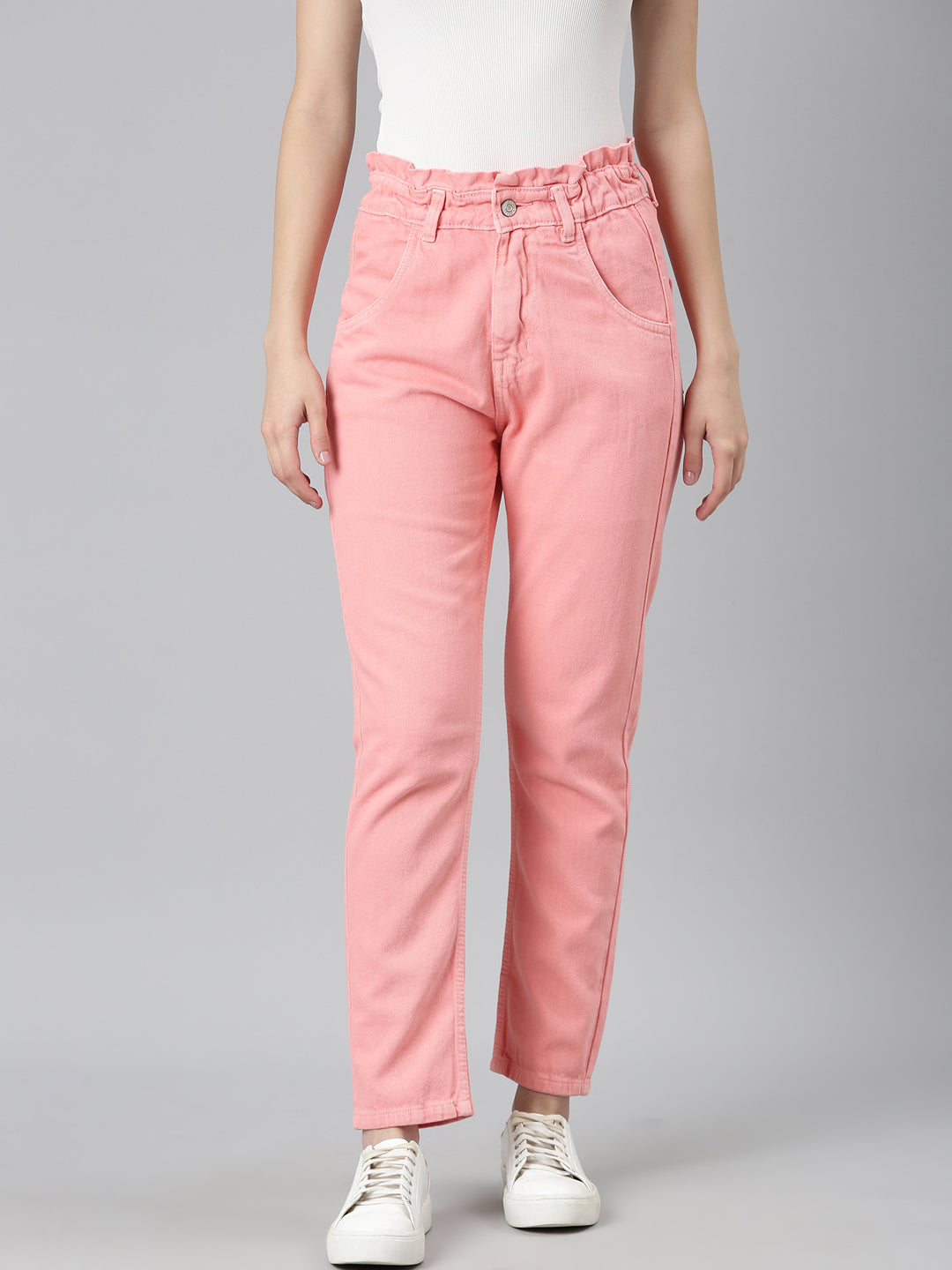 Women's Coral Cotton Regular Fit Jeans
