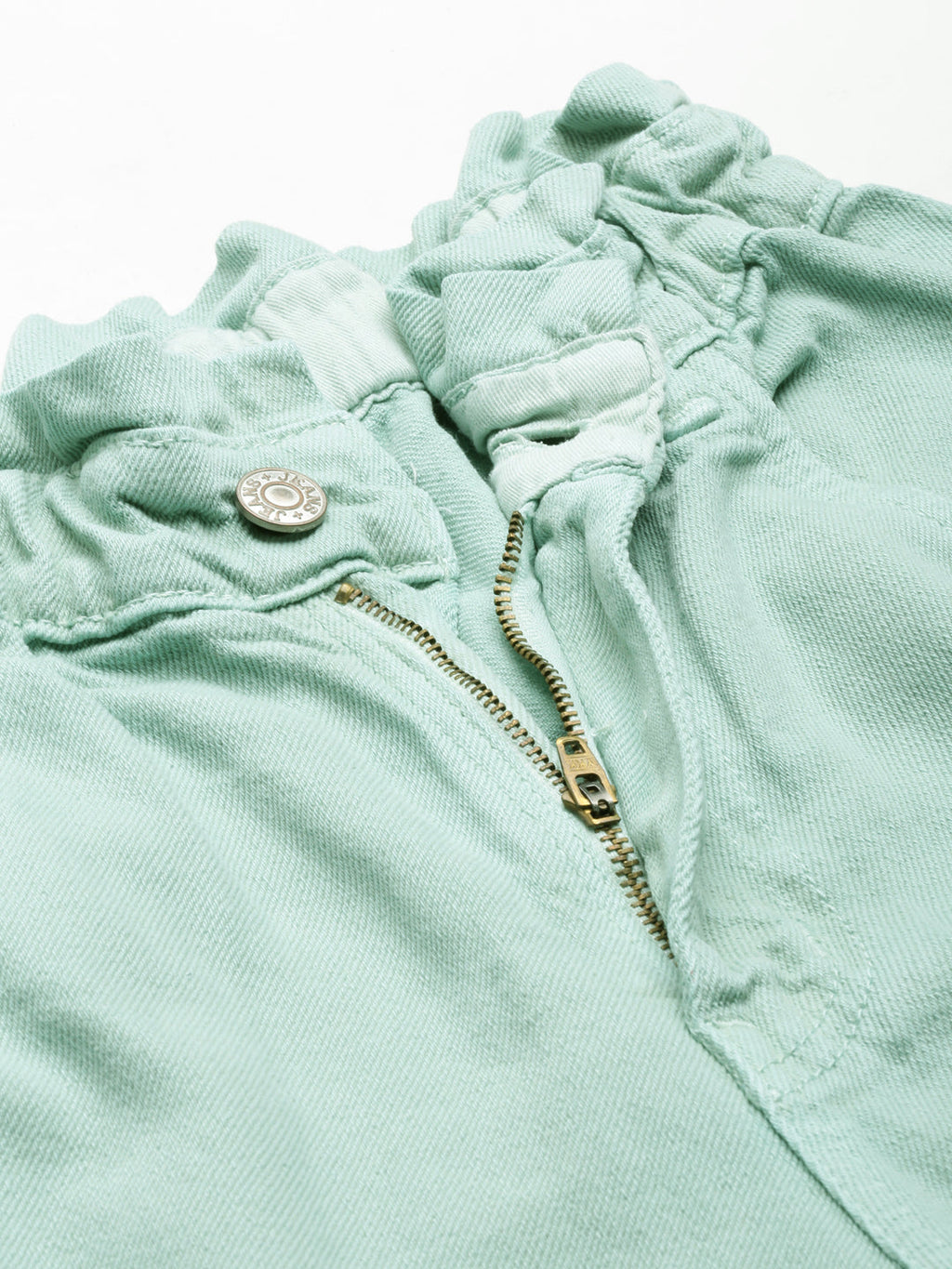 Women's Sea Green High-Rise Cotton Denim Jeans