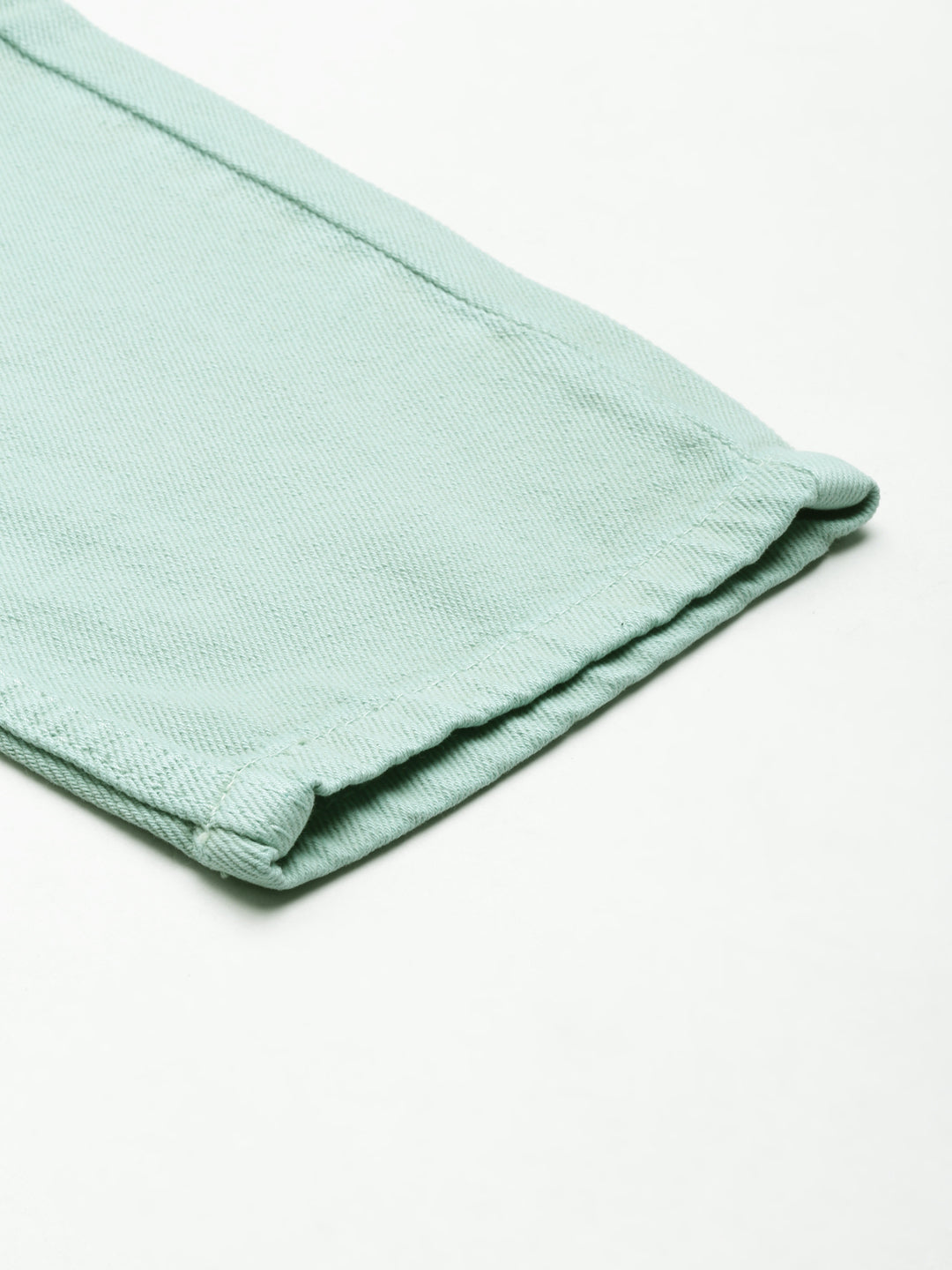 Women's Sea Green High-Rise Cotton Denim Jeans