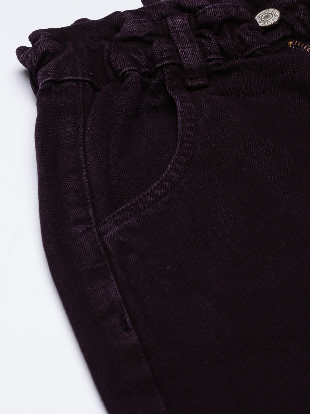 Women's Violet Clean Look Acid Wash Mom Fit Denim Jeans