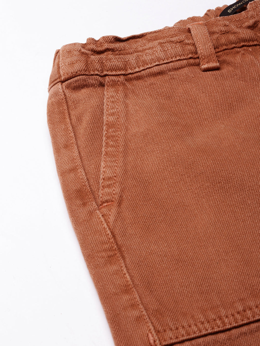 Women's Rust Wide Leg Acid Wash Denim Jeans