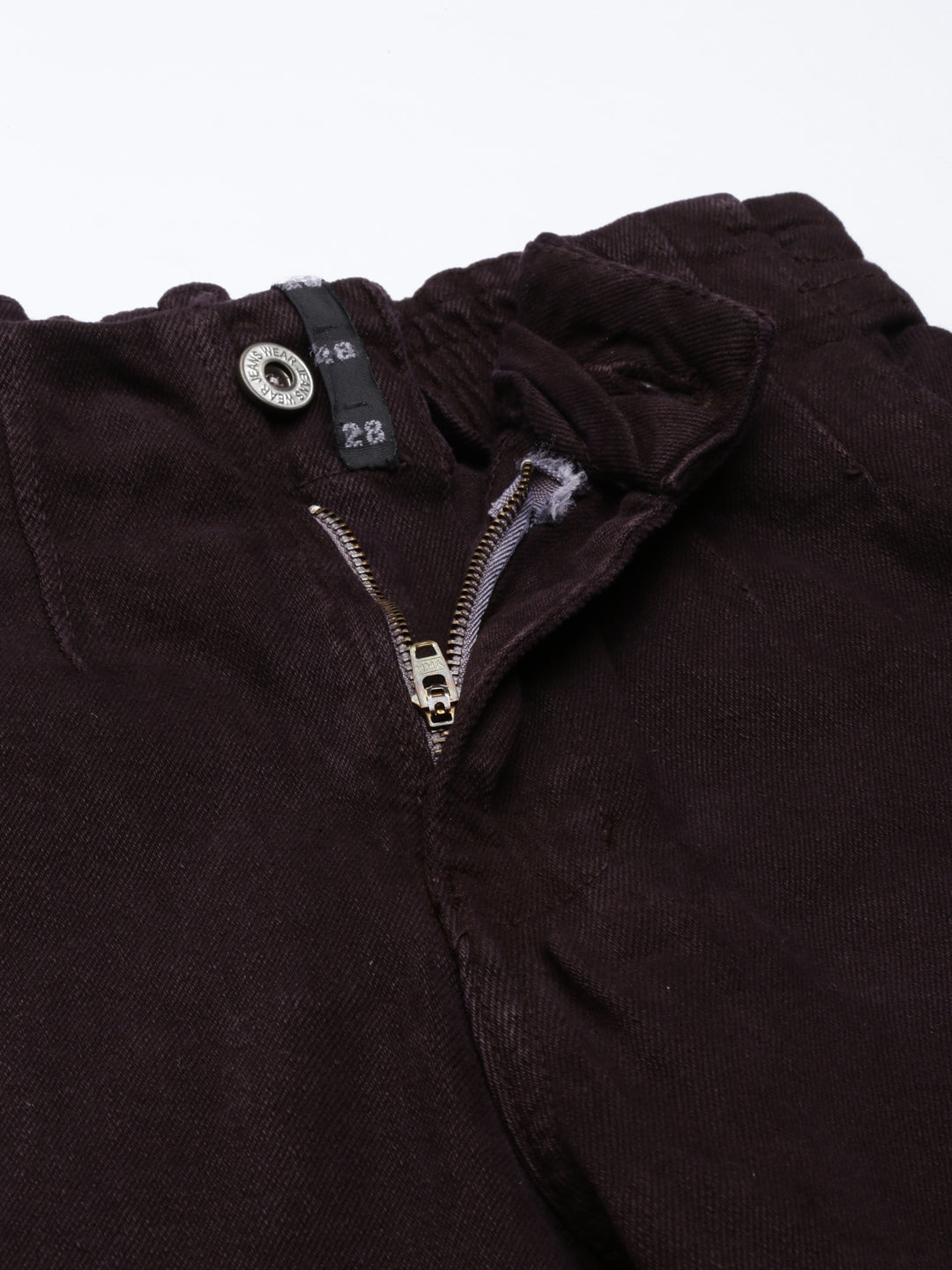 Women's Brown Mom Fit Stretchable Denim Jeans