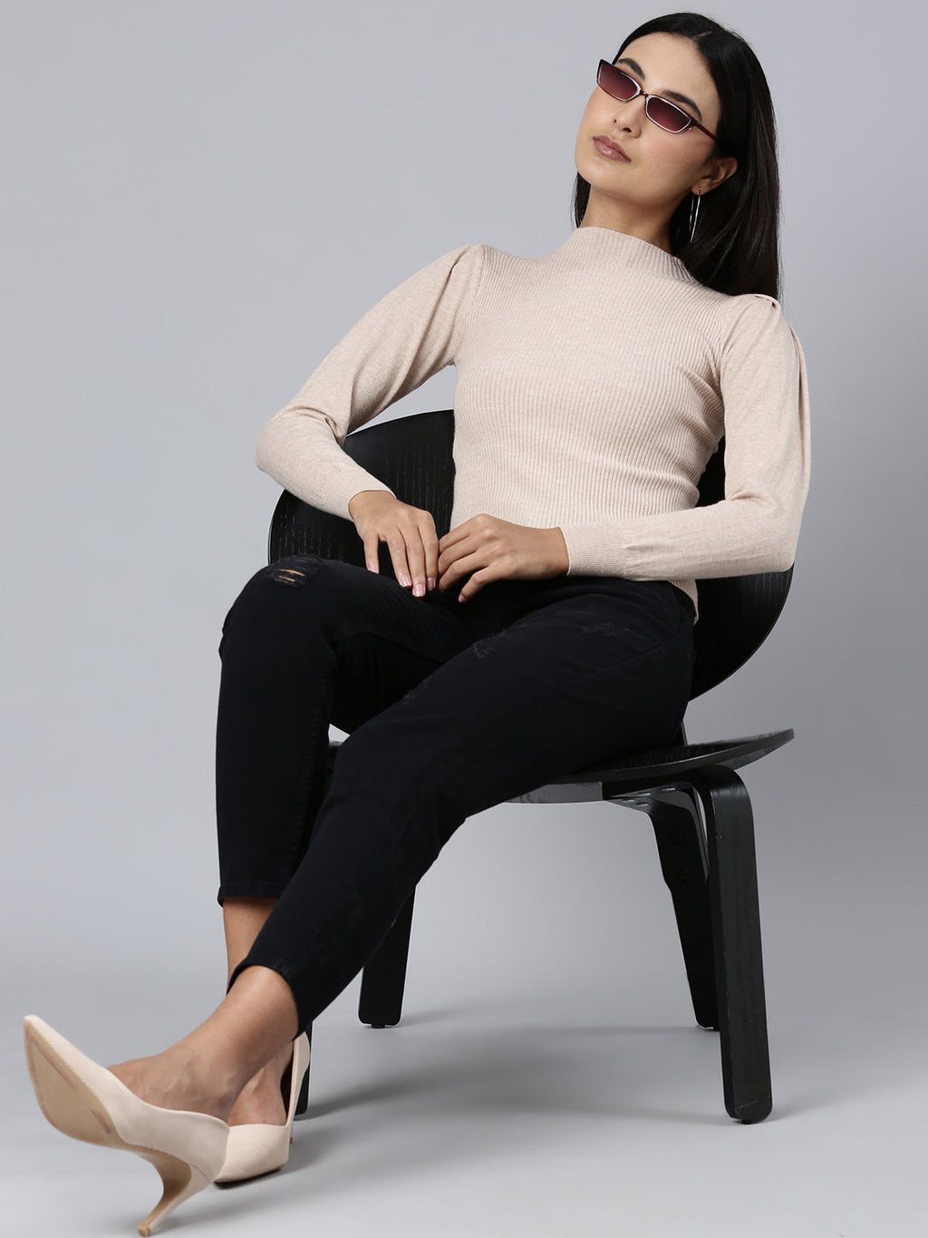 Women's Black Mom Fit Denim Jeans