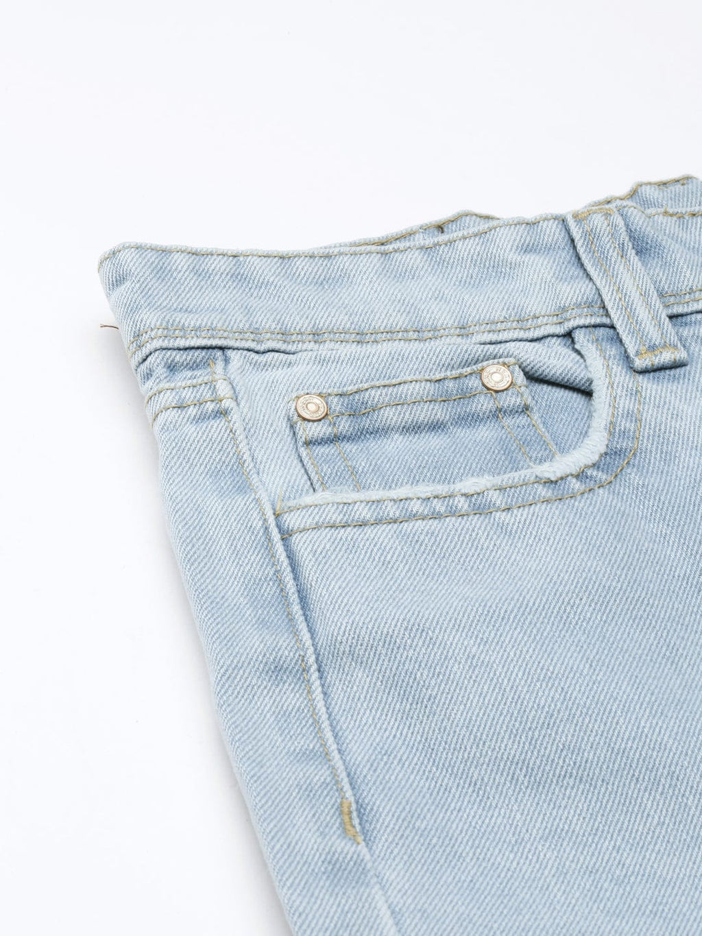 Women's Blue Mid Rise Wide Leg Clean Look Retro Denims Stretchable Jeans