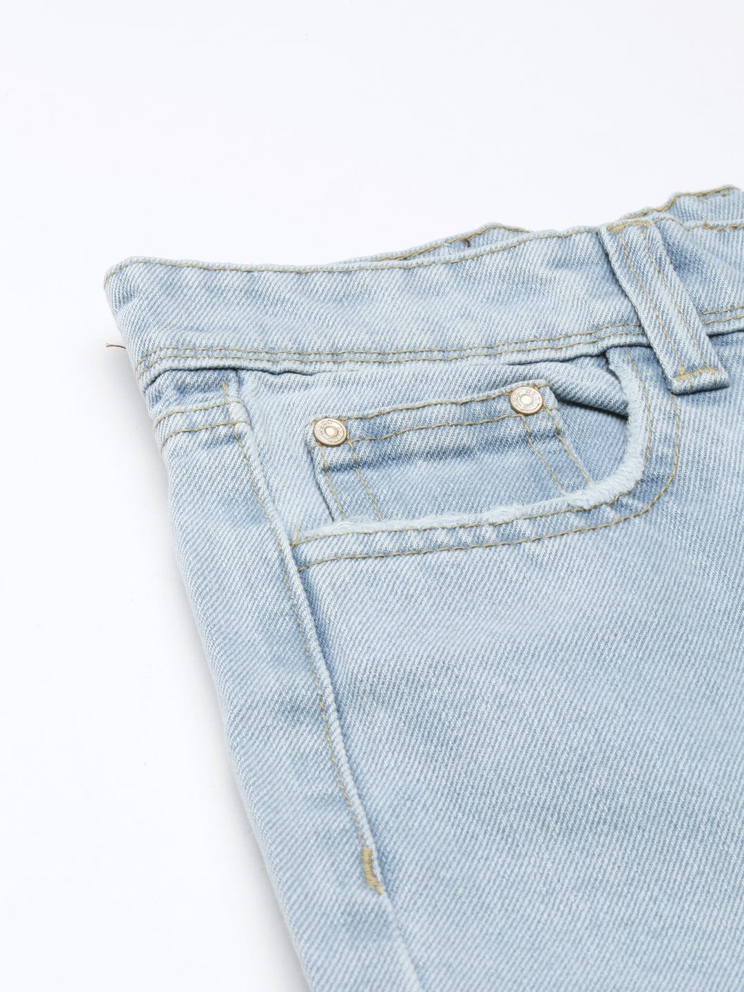 Women's Blue Mid Rise Wide Leg Clean Look Retro Denims Stretchable Jeans