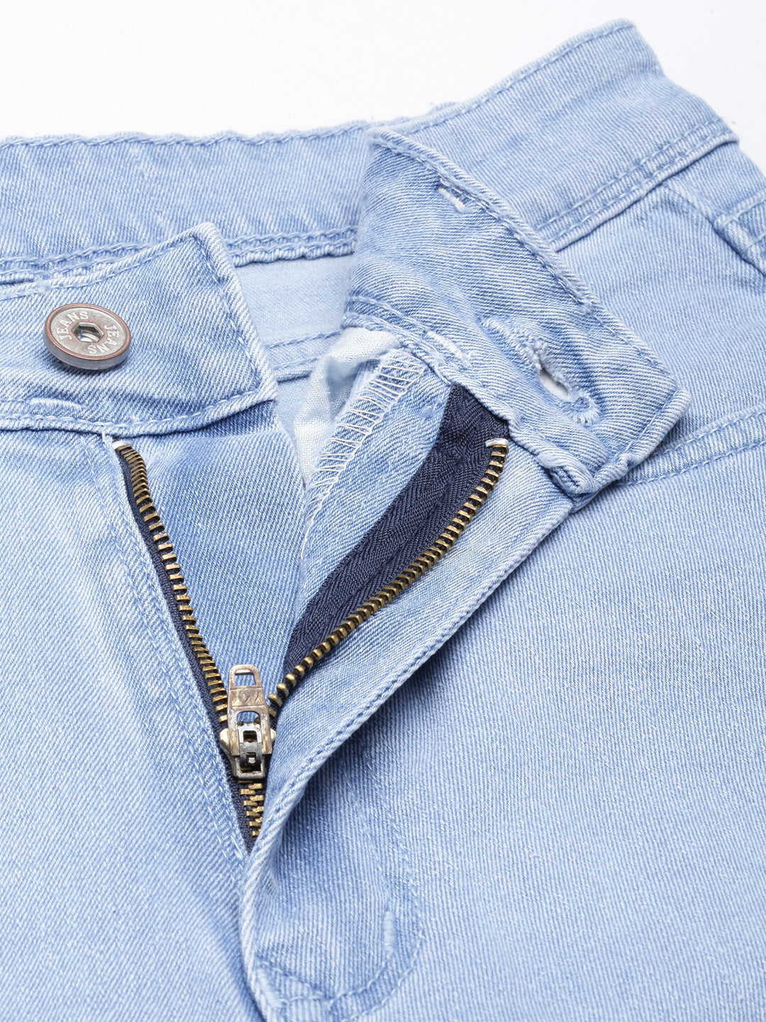 Women's Blue Straight Fit Mid-Rise Light Fade Stretchable Jeans