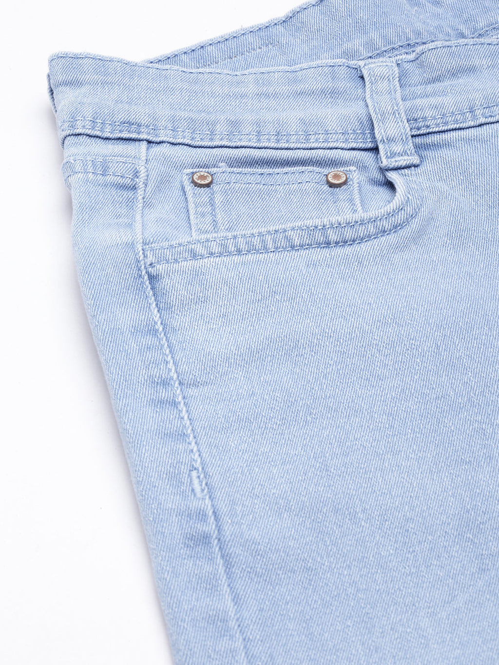 Women's Blue Straight Fit Mid-Rise Light Fade Stretchable Jeans