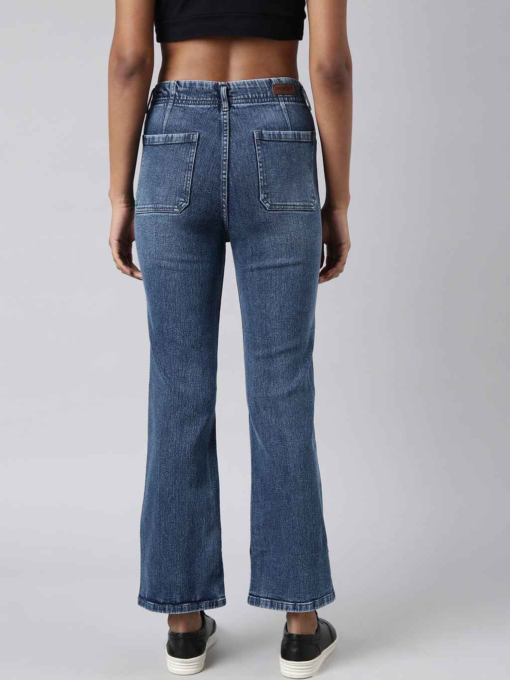 Women's Blue Straight Fit Light Fade Jeans