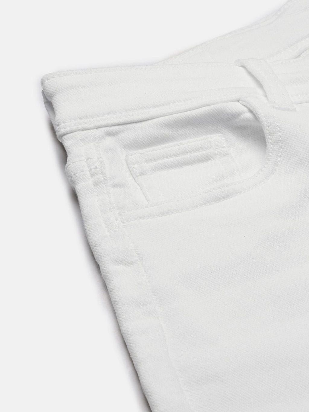 Women's White Comfort Wide Leg Stretchable Jeans