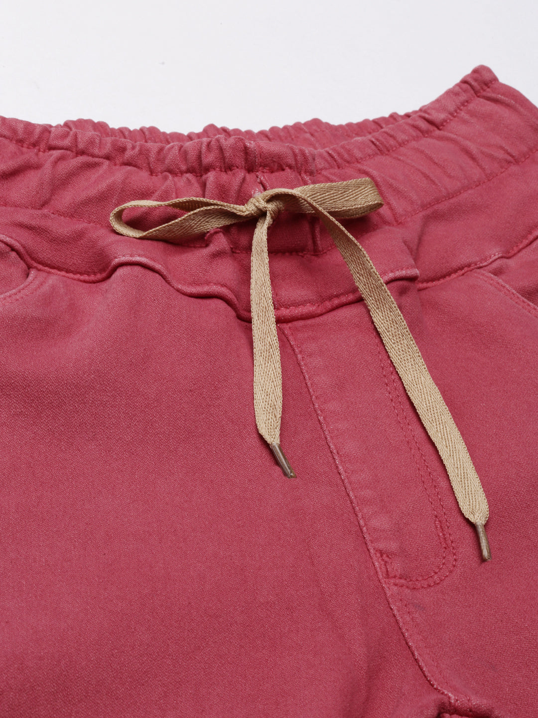 Women's Mauve Regular Fit Cotton Denim Jogger