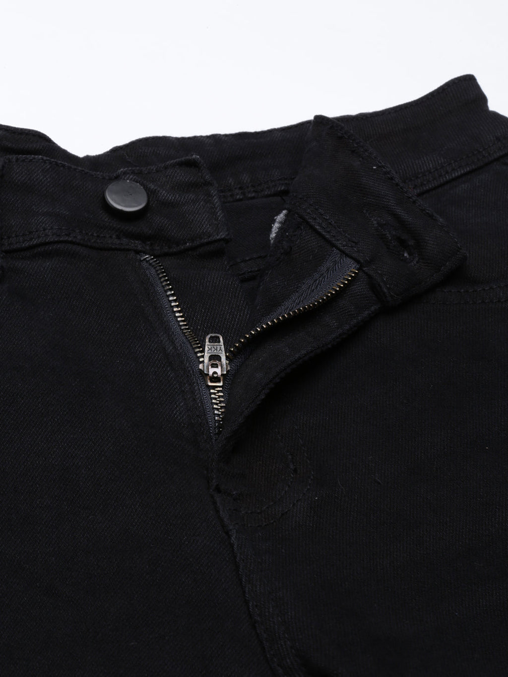 Women's Black Mid Rise Boyfriend Fit Cropped Jeans