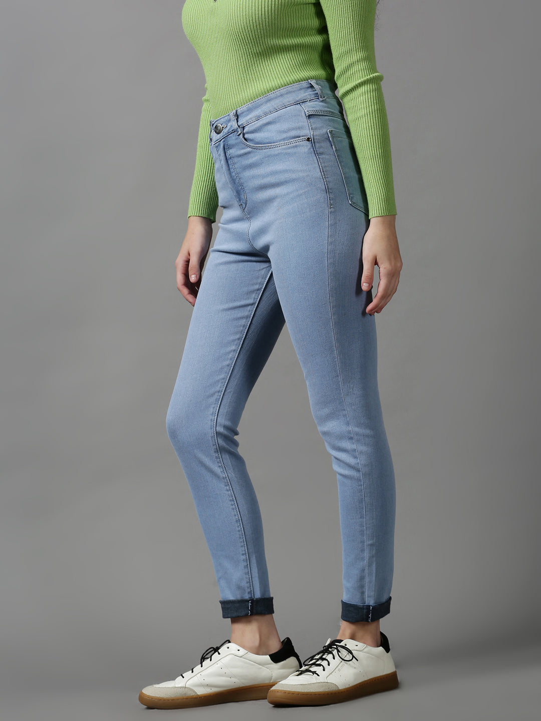 Women's Blue Regular Fit Stretchable Denim Jeans
