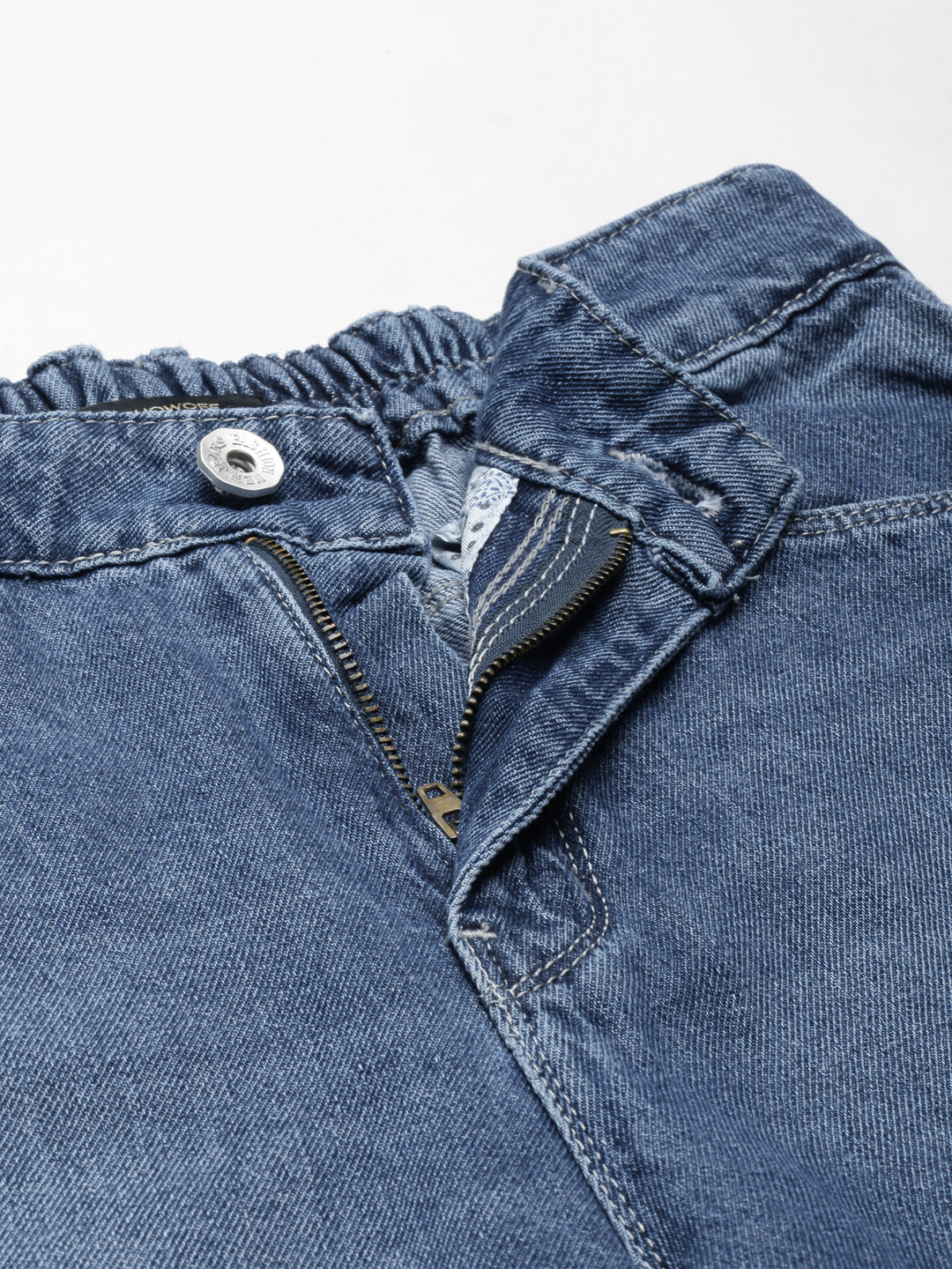 Women's Blue Jean Wide Leg High-Rise Light Fade Denim Jeans