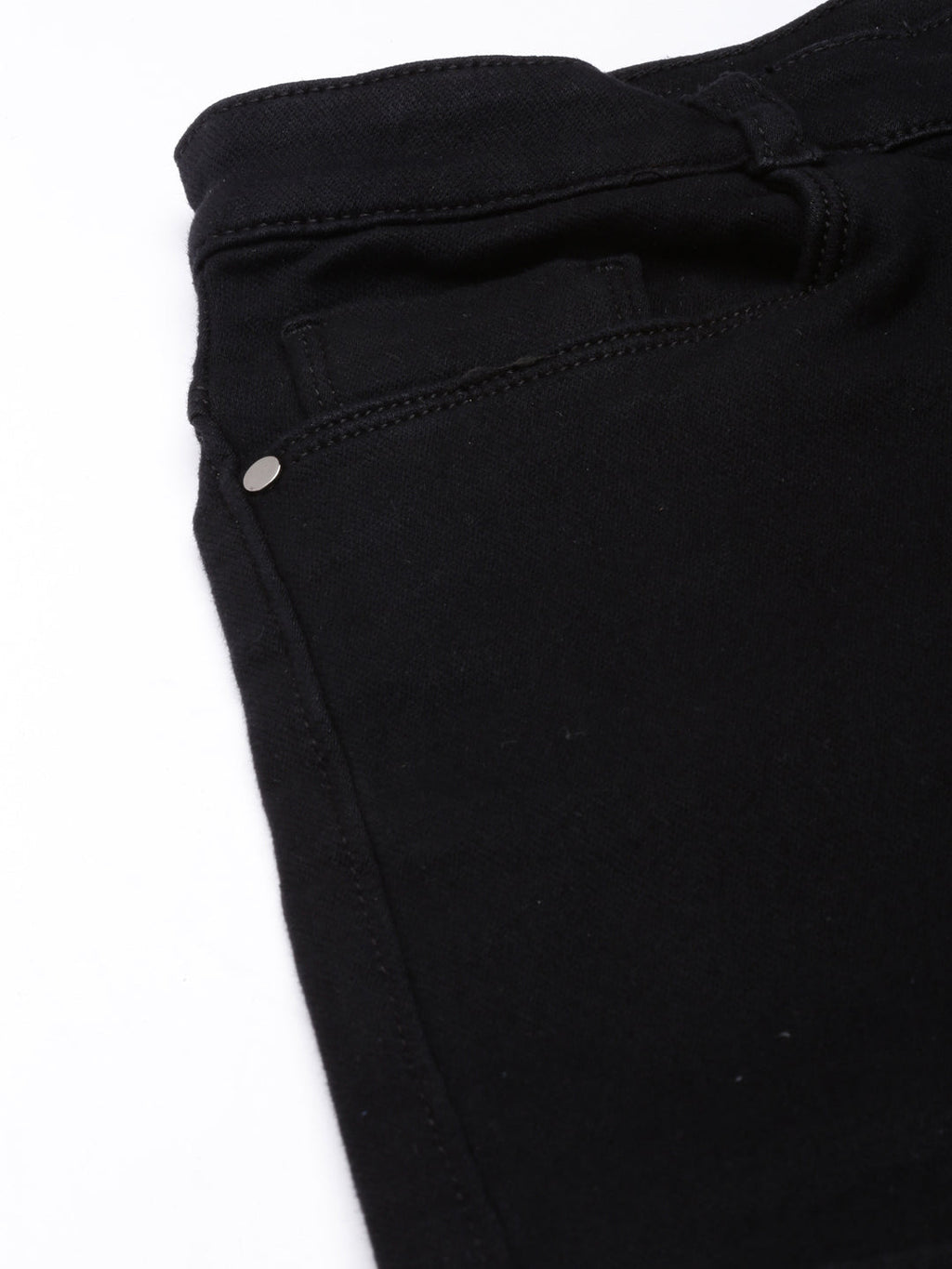 Women's Black Wide Leg Acid Wash Denim Cargo Jeans