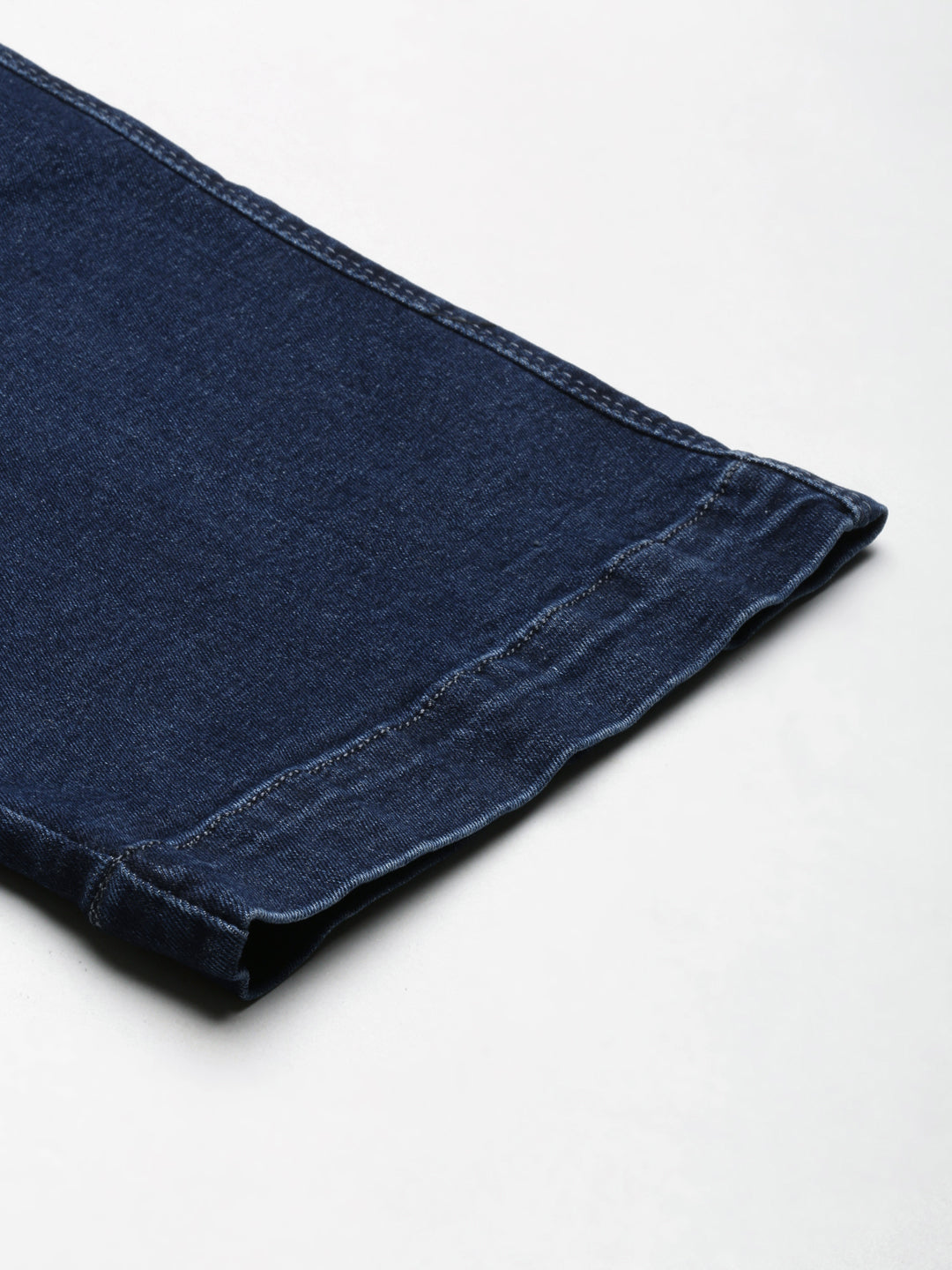 Women's Navy Blue Jean Wide Leg Light Fade Denim Jeans