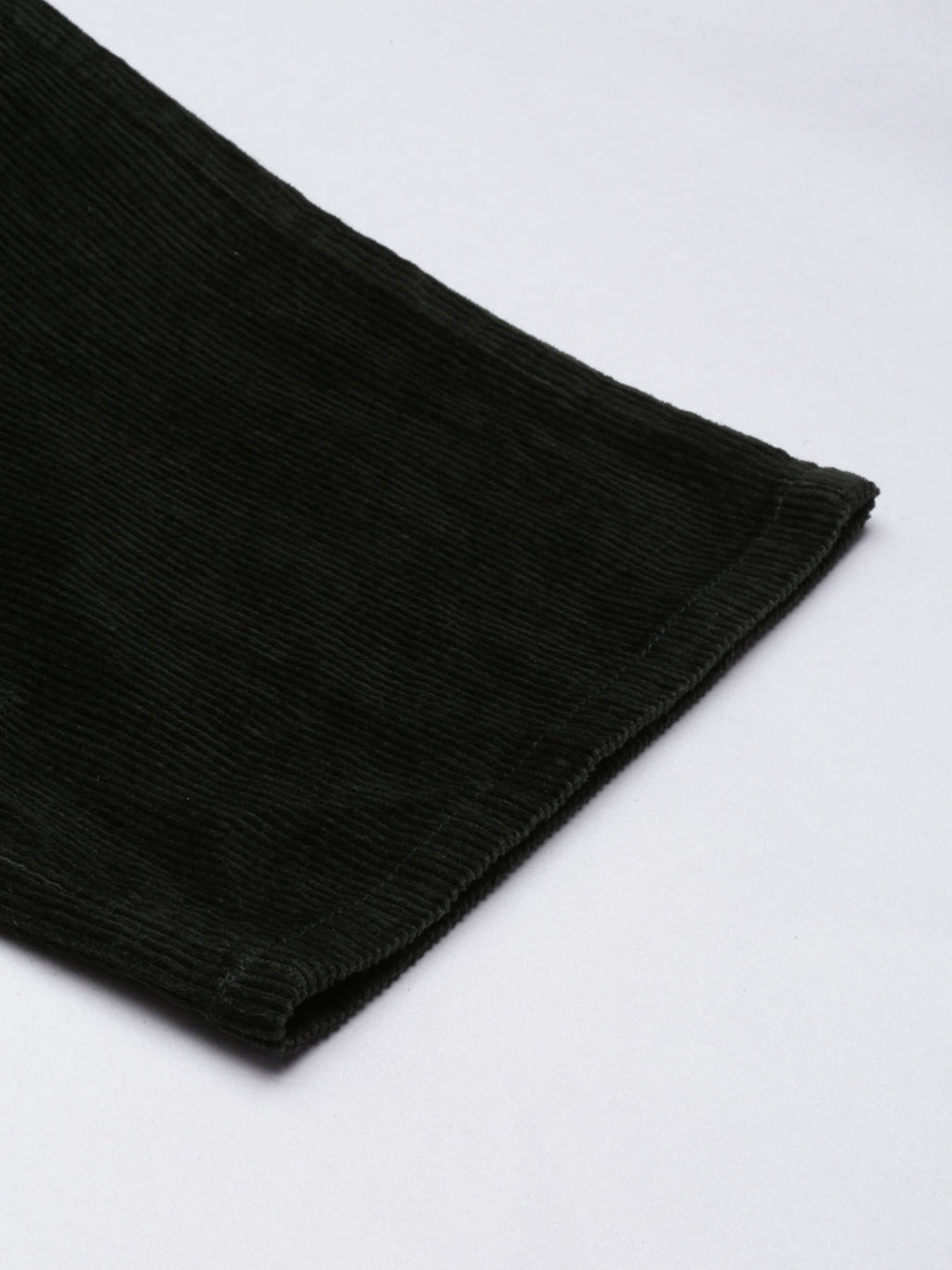 Women's Olive Straight Fit High-Rise Trousers