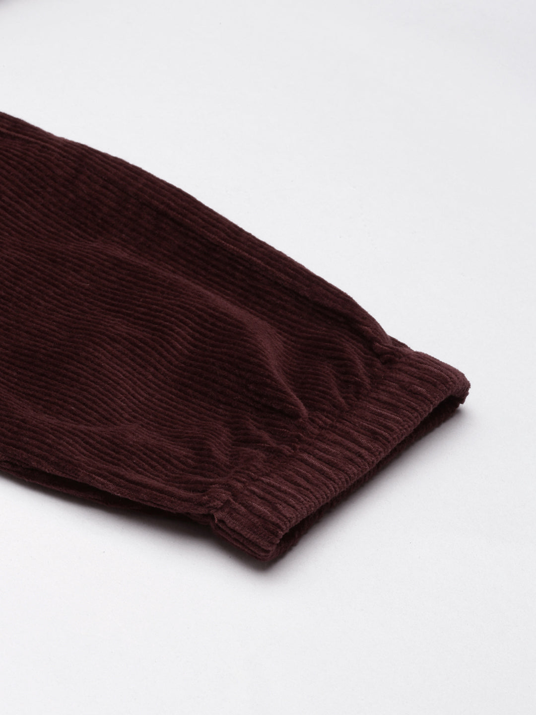 Women's Brown Slim Fit High-Rise Joggers