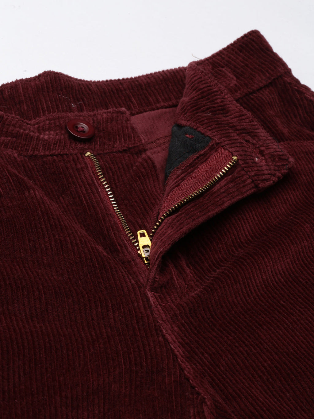 Women's Burgandy Slim Fit High-Rise Joggers