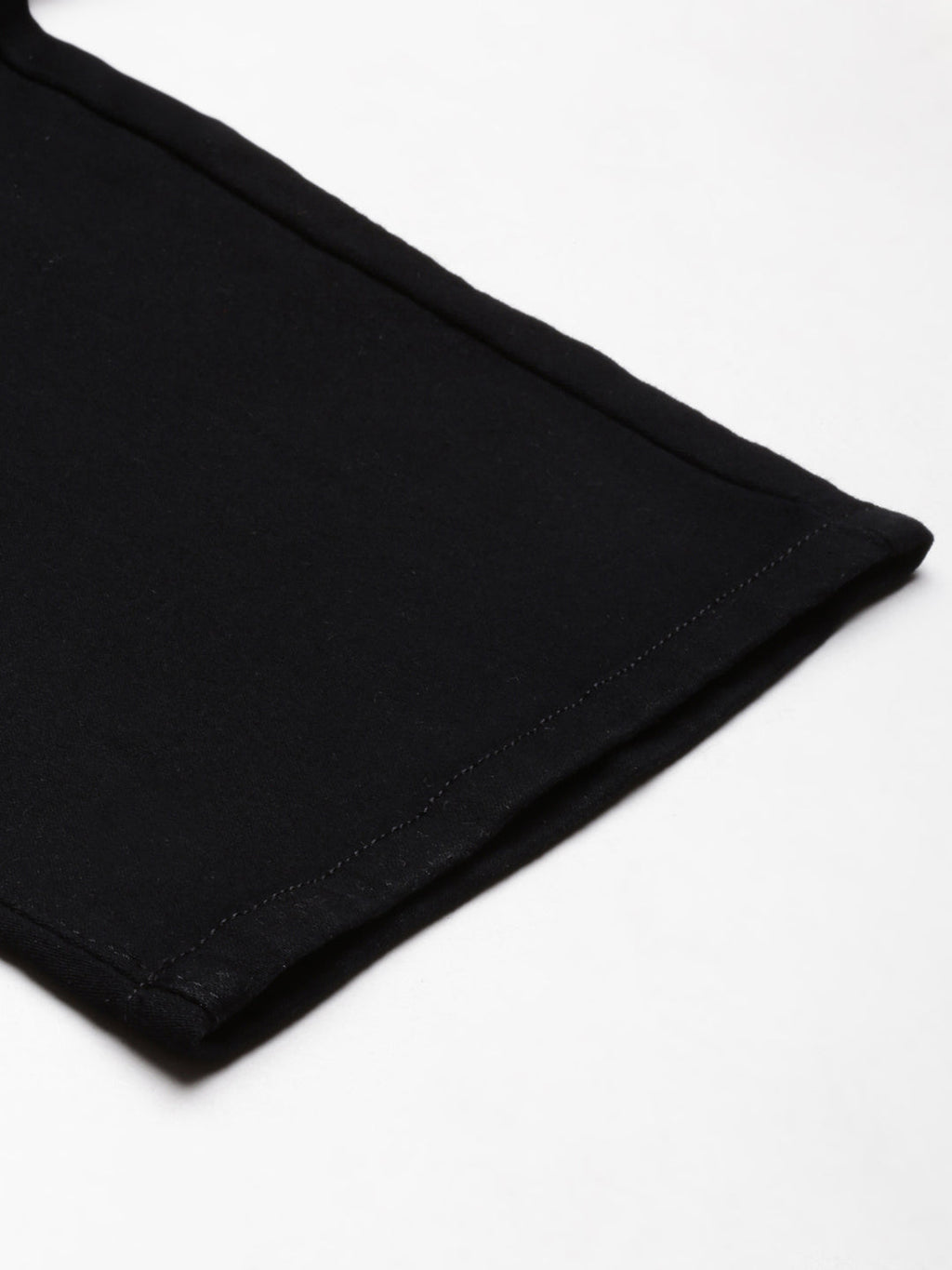 Women's Black Jean Acid Wash Wide Leg Mid-Rise Denim Jeans