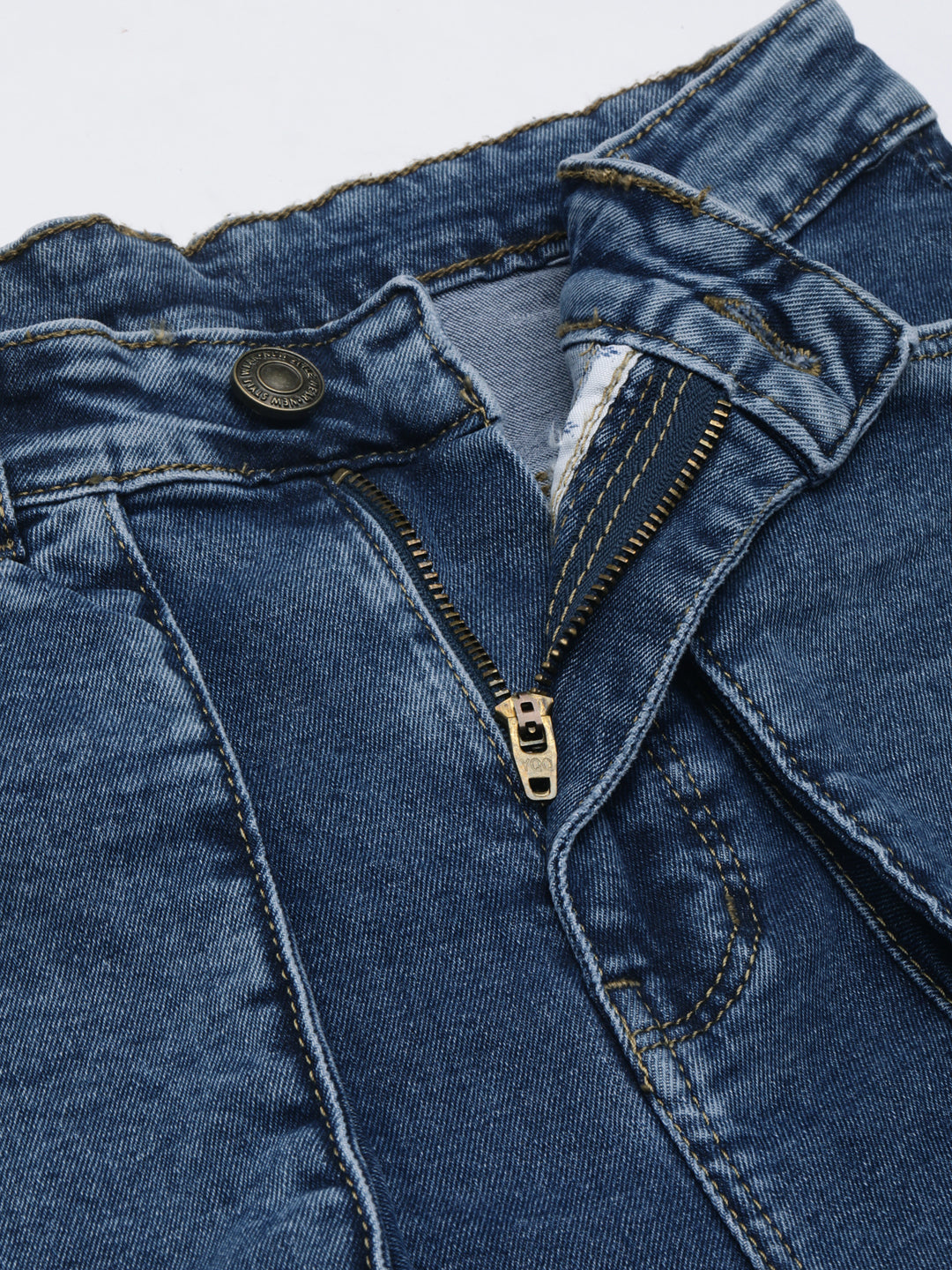 Women's Blue Clean Look Straight Fit Stretchable Denim Jeans