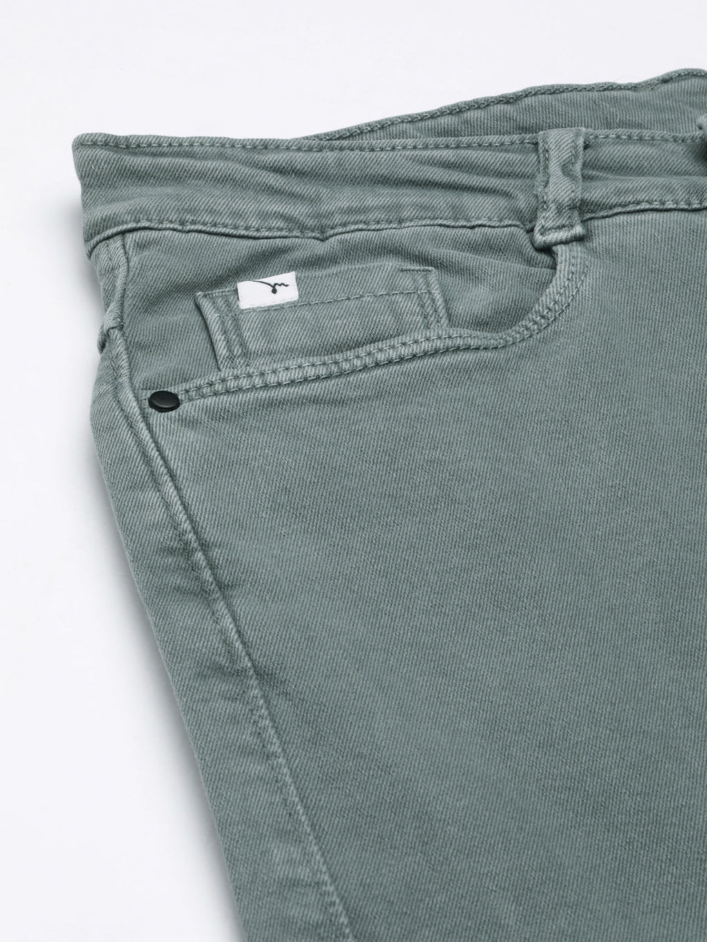 Women's Olive Wide Leg Stretchable Denim Jeans