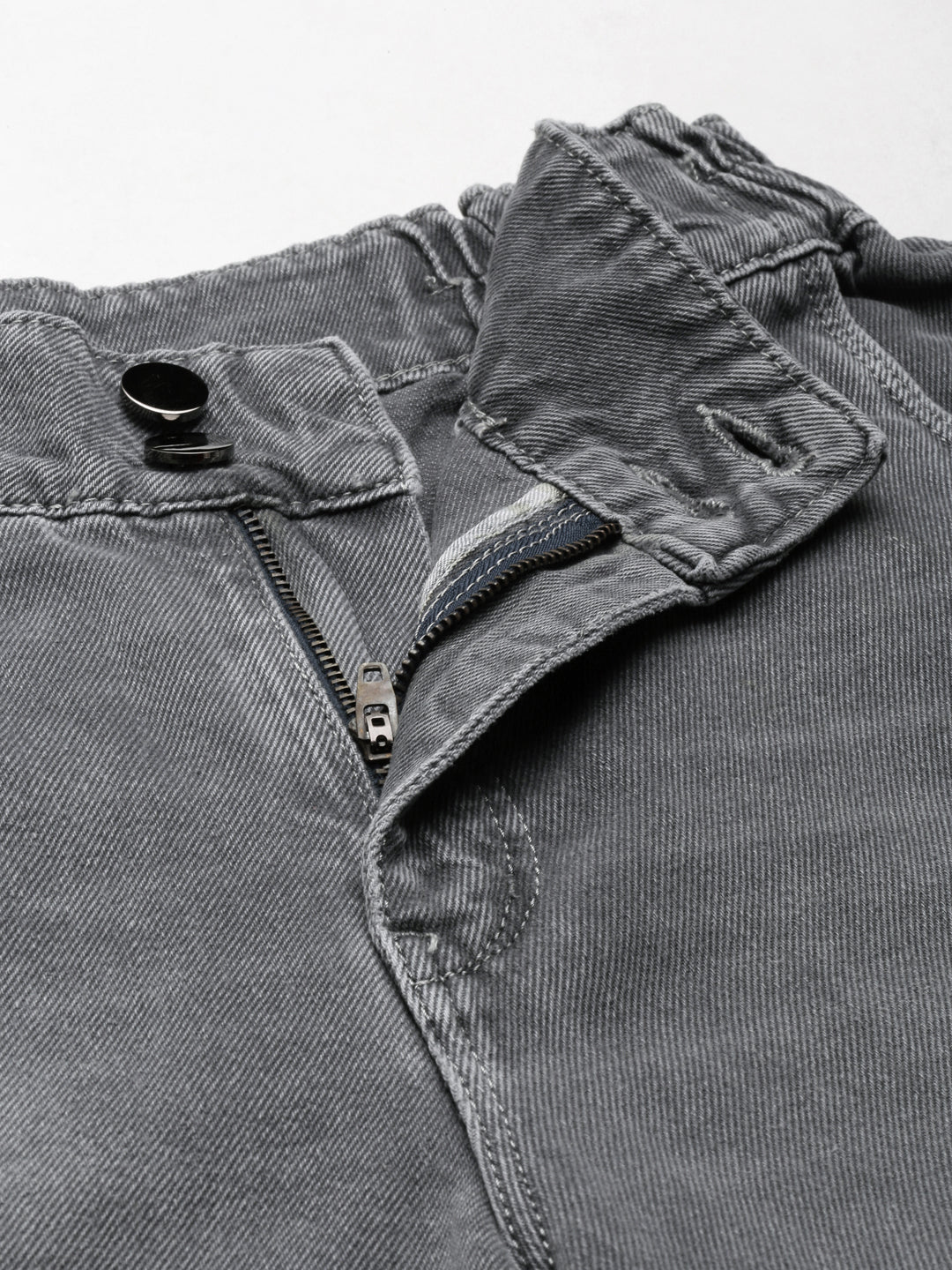 Women's Grey Boyfriend Fit Heavy Denim Jeans