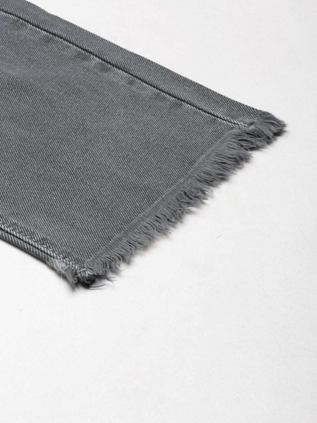 Women's Grey Boyfriend Fit Heavy Denim Jeans