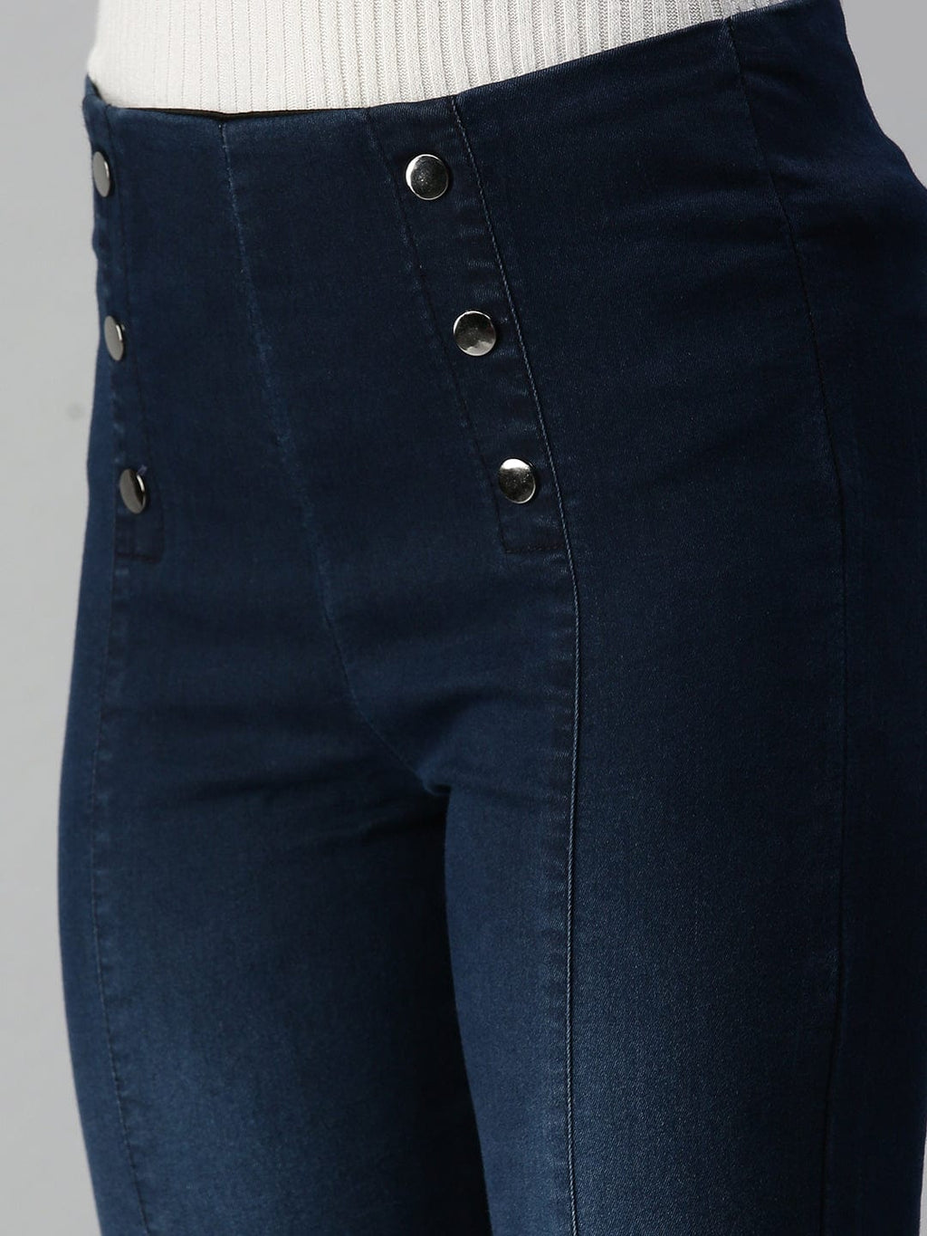 Women's Blue Super Skinny Fit High-Rise Light Fade Stretchable Jeans